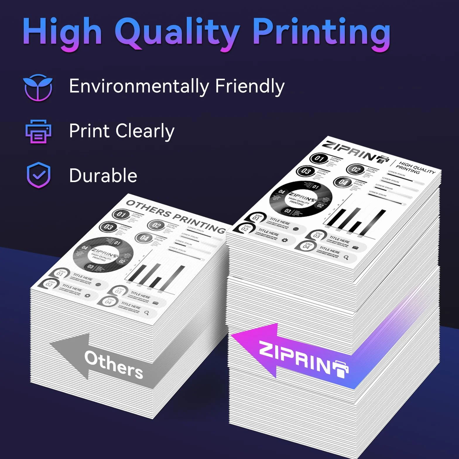 ZIPRINT DR2510 DR-2510 Tamburo compatibile con Brother DR2510 Tamburo per Brother HL-L2400DWE HL-L2400DW MFC-L2835DW MFC-L2827DW MFC-L2860DWE DCP-L2665DW DCP-L2627DW DCP-L2620DW