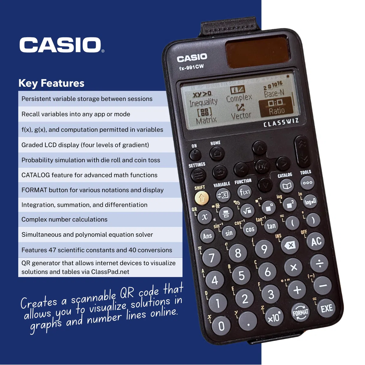 Calcolatrice scientifica avanzata FX-991CW