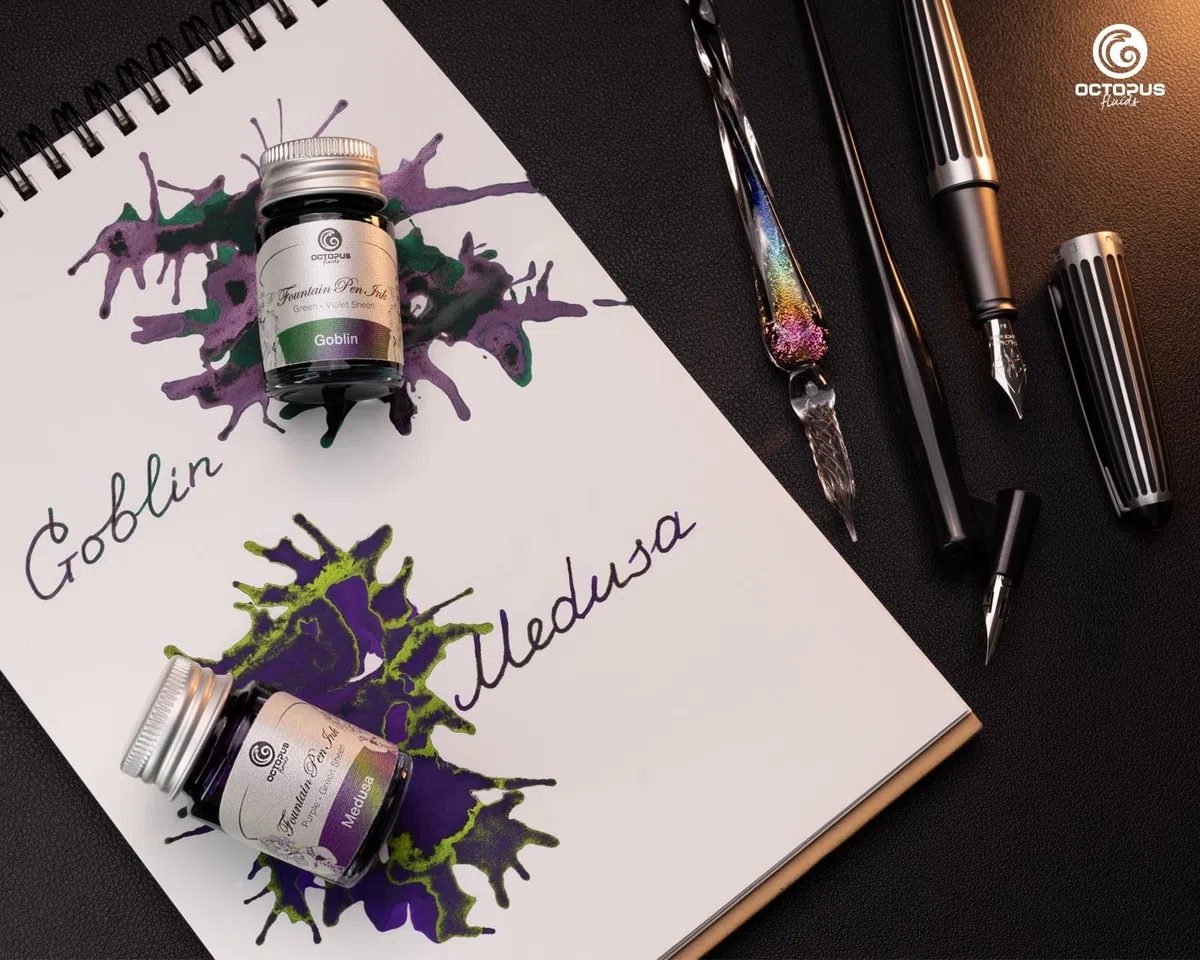 Set di inchiostri Sheen 1, inchiostri da scrittura bicolore, 6 x 10 ml