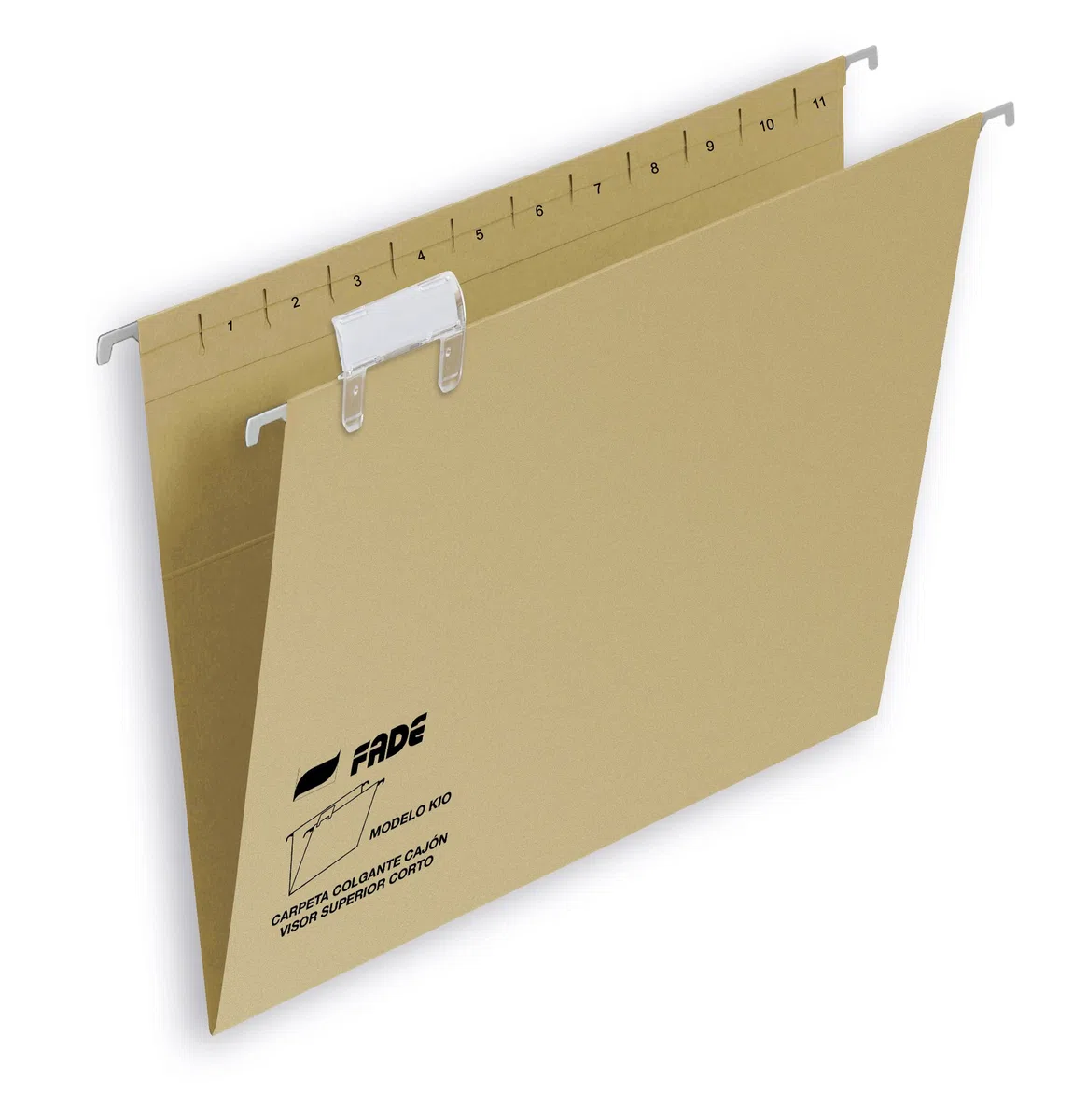 Cartella da appendere con visiera in carta Kraft Eco Top Fade Din A4