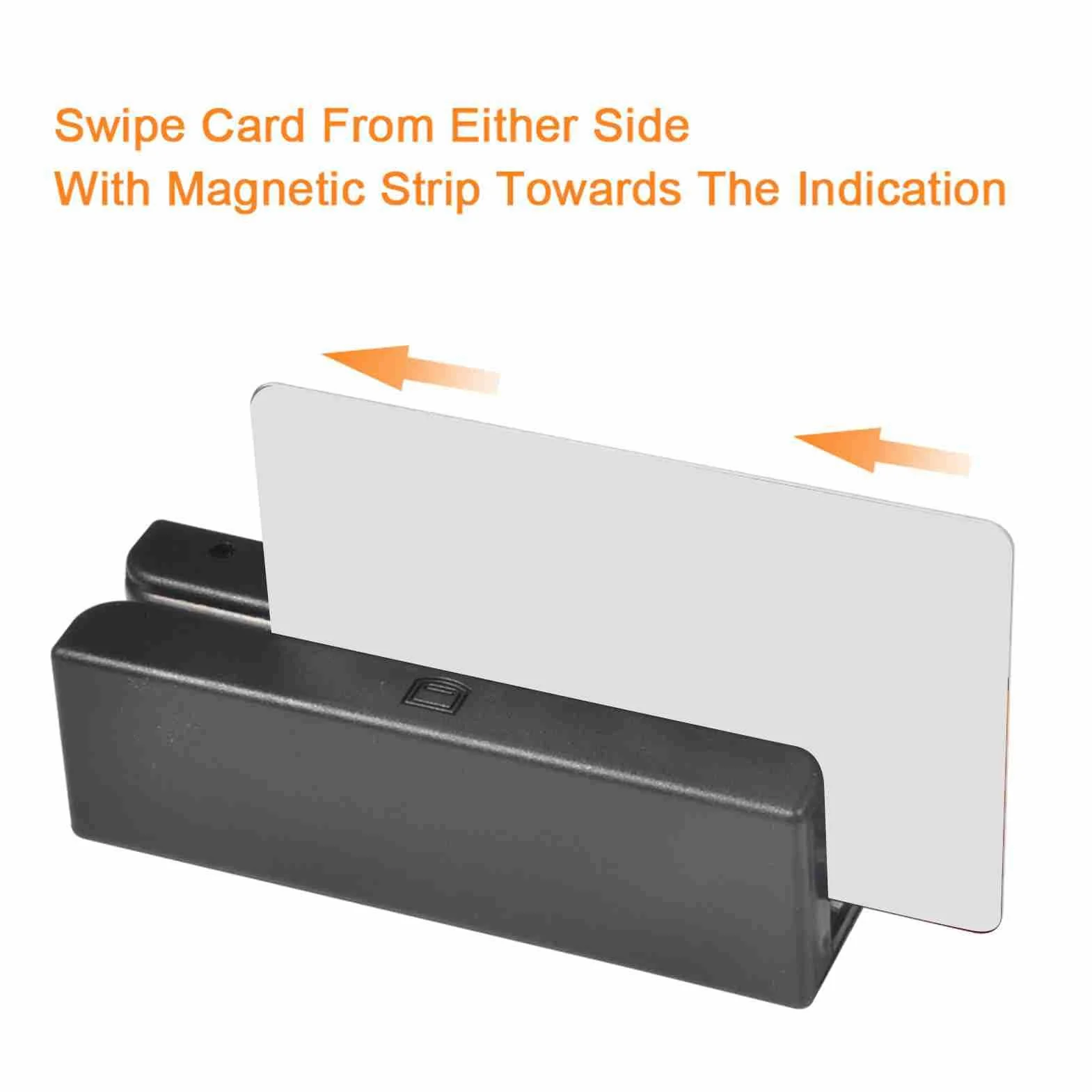 Lettore di schede magnetiche, MSR90 USB Lettore di schede a banda magnetica, 3 tracce Mini Mag Hi-Co Swiper, per POS, Banking, Loyalty, Controllo Accessi, verifica ID