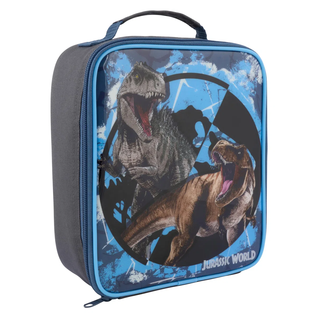 Jurassic World Borsa termica per il pranzo, poliestere, nero e blu