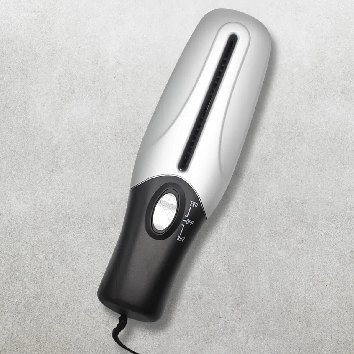 Distruttore di documenti cartacei elettrico - Portatile/Compatto - Sminuzzatrice Trituracarta - Taglio Rapido - Alimentazione: Pile/USB - 26 x 8 CM - Grigio & Nero