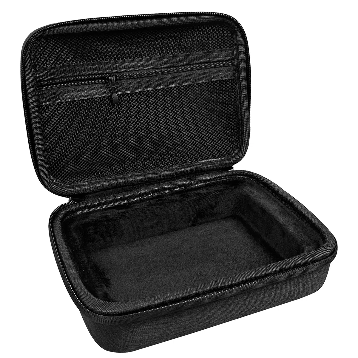 Musiin Custodia rigida per interfaccia audio compatibile con Focusrite Scarlett Solo 4a generazione, borsa portatile in EVA con fodera morbida, tasca in rete, doppia cerniera e manico in silicone per