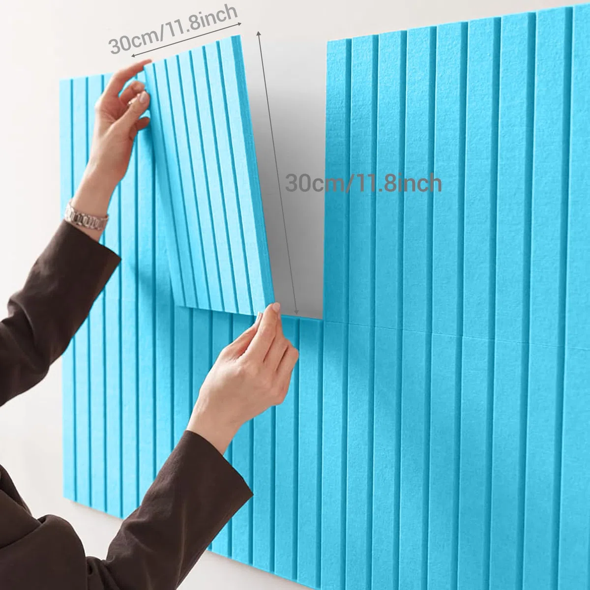 Bacheca Grande Autoadesiva 90x120 cm, Bacheca Autoadesiva in Sughero, Bacheca Decorativa in Feltro, Fototela Pieghevole, Memoboard Vision Board