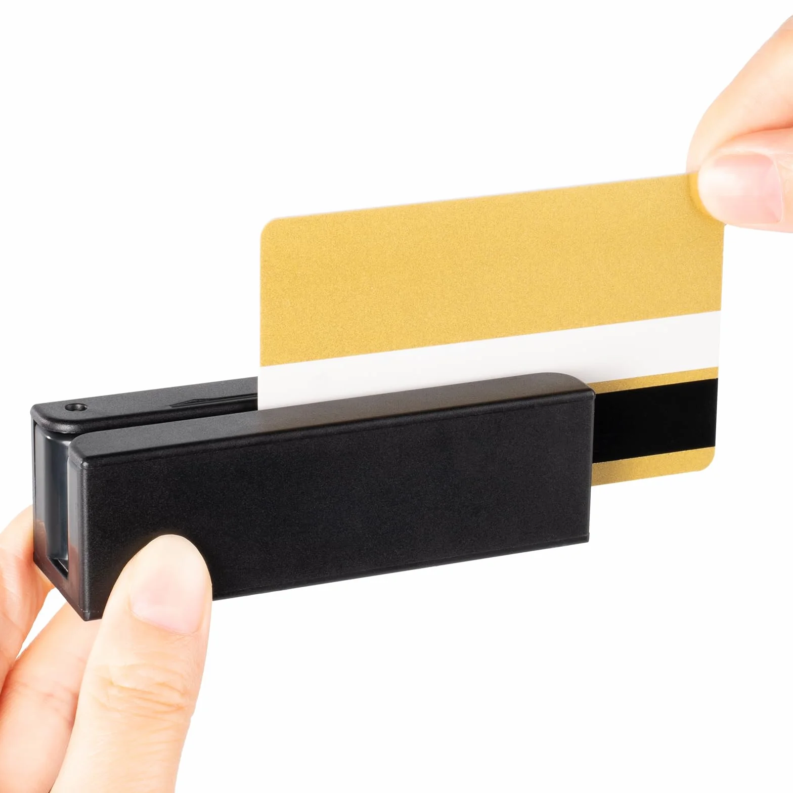 Mini MSR90-USB lettore di carte di credito a banda magnetica con cicalino supporta l'acquisizione dati a 3 tracce ed è adatto per sistemi POS (Point of Sale) e sistemi di controllo accessi.