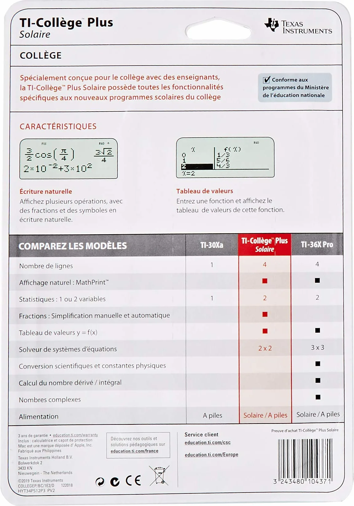 Texas Instruments TI College PLUS Scientifica
