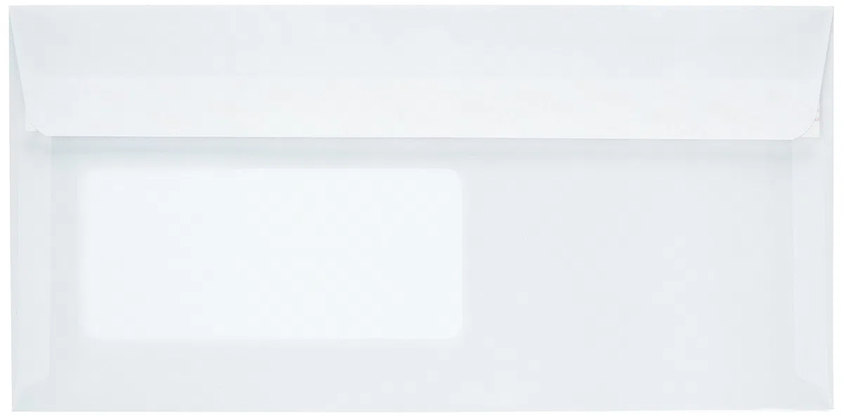 Elco 60296 confezione da 500 buste con finestra, formato DL, colore: bianco