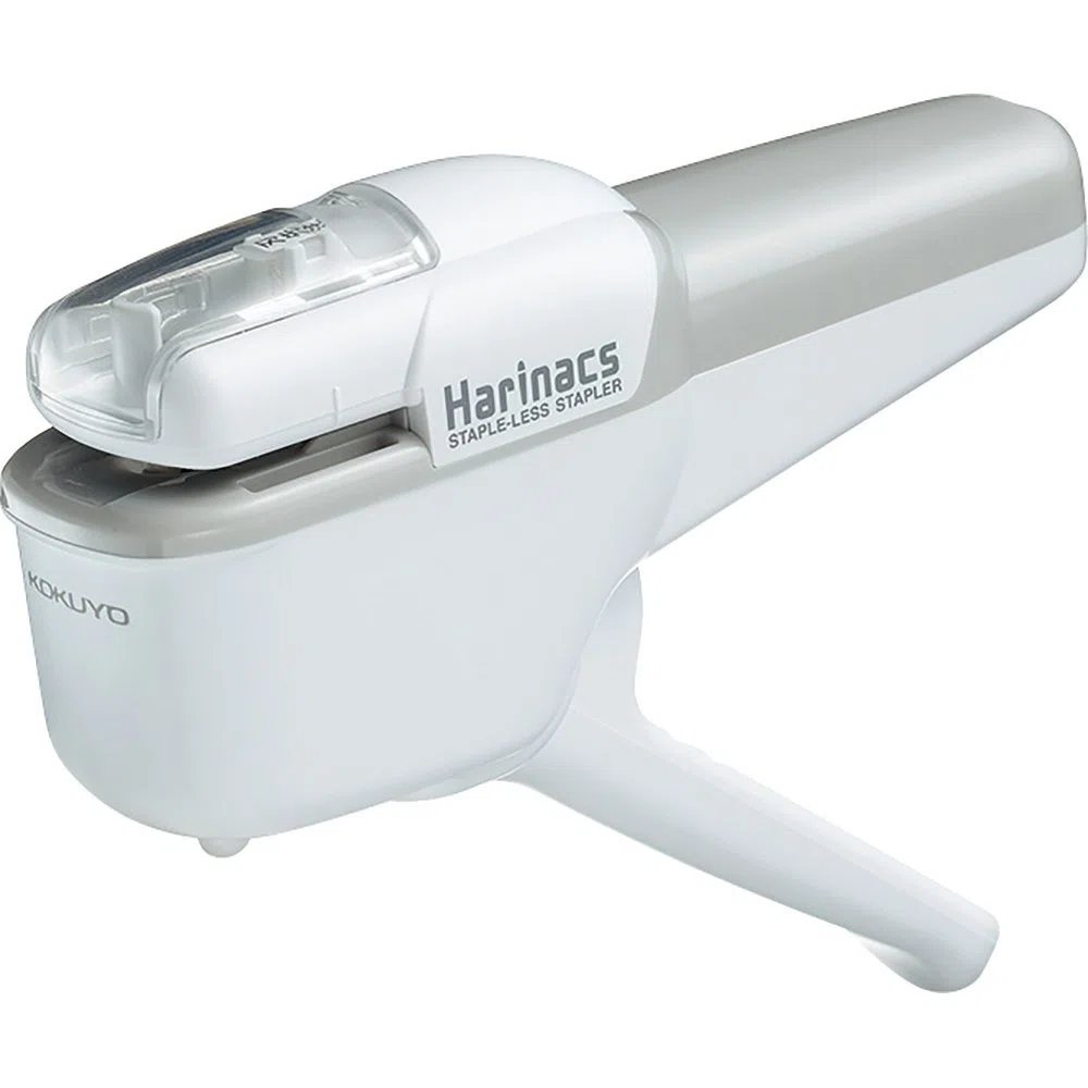 Kokuyo Harinacs SLN-MSH110W - Spillatrice giapponese senza spilli; capacità max 10 fogli; bianco