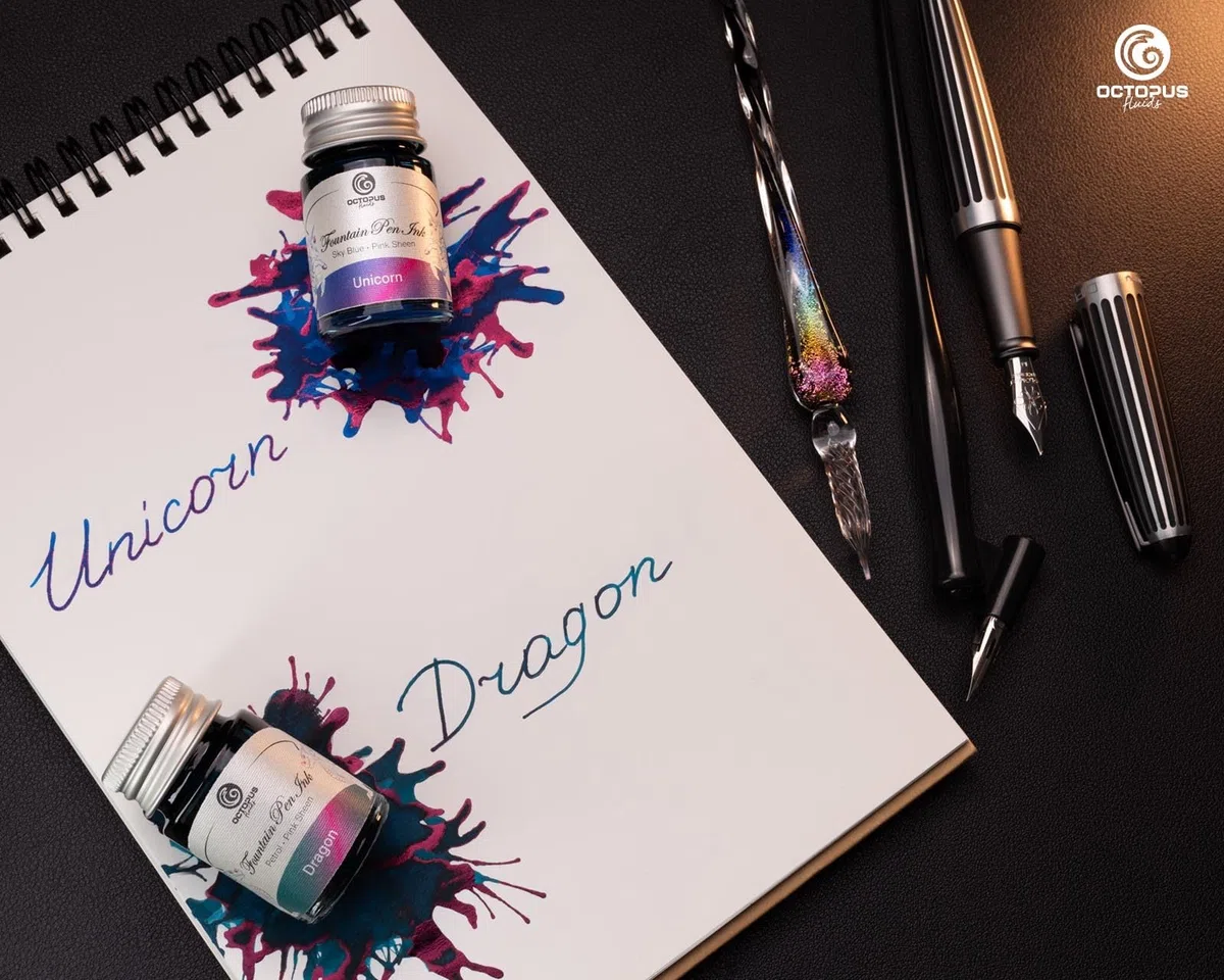 Set di inchiostri Sheen 1, inchiostri da scrittura bicolore, 6 x 10 ml
