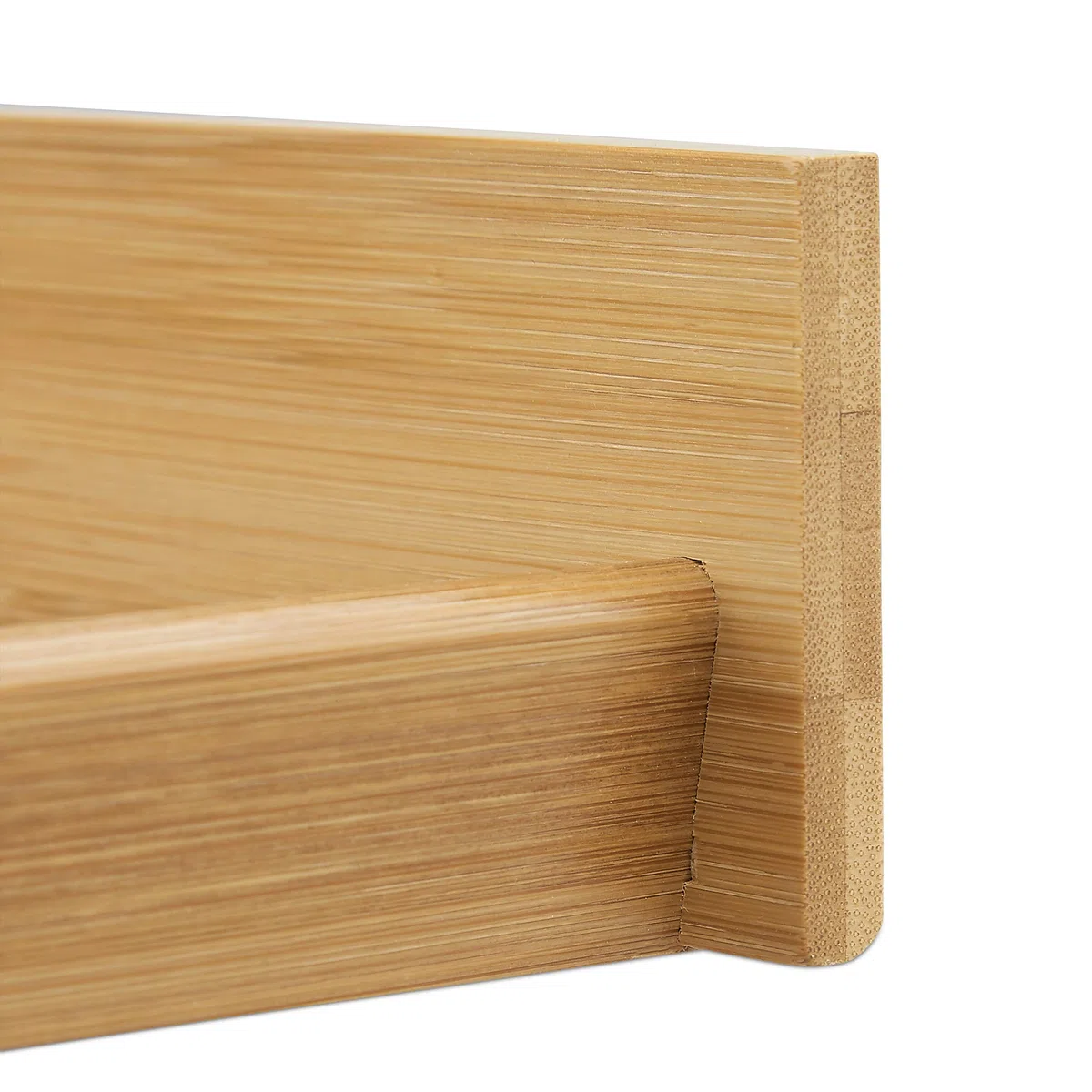 Relaxdays Vaschetta Portadocumenti Ufficio & Studio, A4, Scrivania, Portalettere, Bambù, 6x25x33 cm, legno naturale