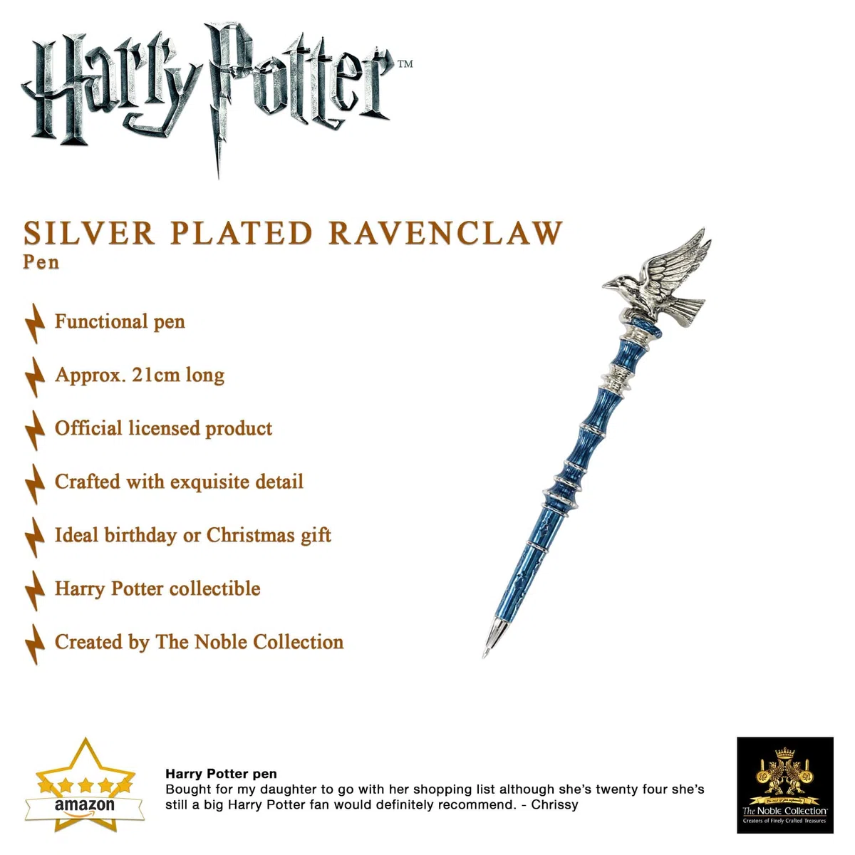 La Nobile Collezione Ravenclaw Penna Argentata