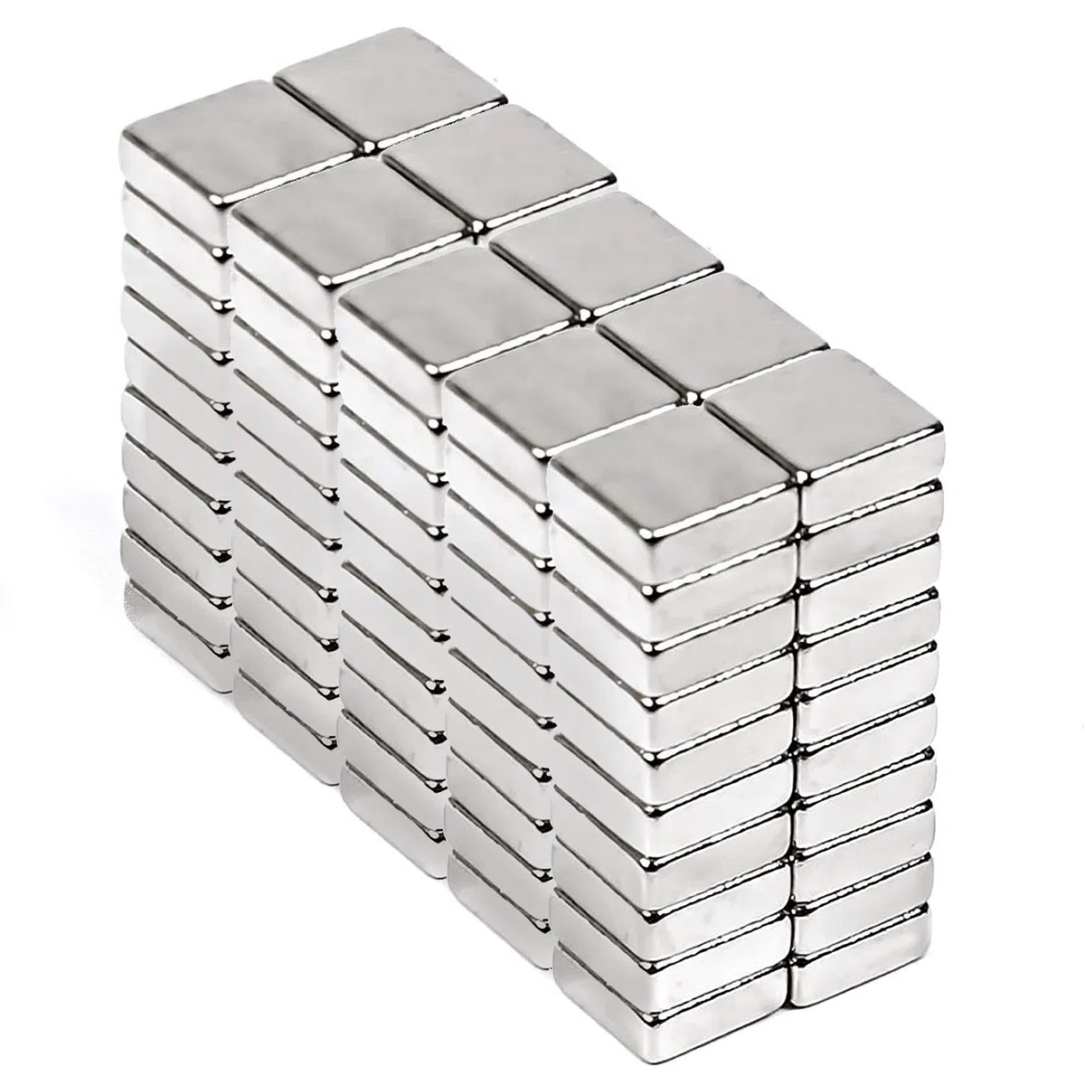 Magneti Piccoli in Neodimio 5 X 5 X 2 mm Set da 100 Pezzi | Calamita Potente | Perfetti per Lavagne, Frigorifero, Ufficio, Hobby e Progetti DIY