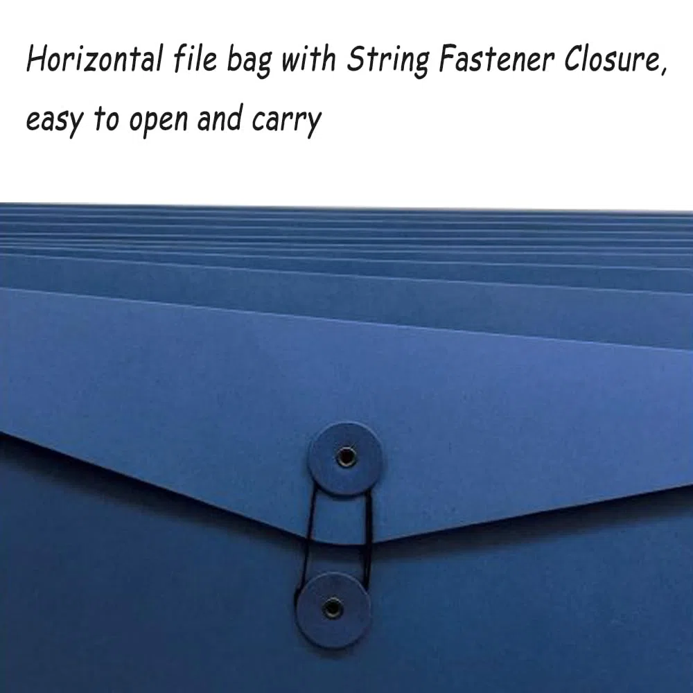10 buste in carta kraft, formato A4, cartelline portadocumenti, con chiusura a cordoncino, tasche portadocumenti, per ufficio, scuola, casa