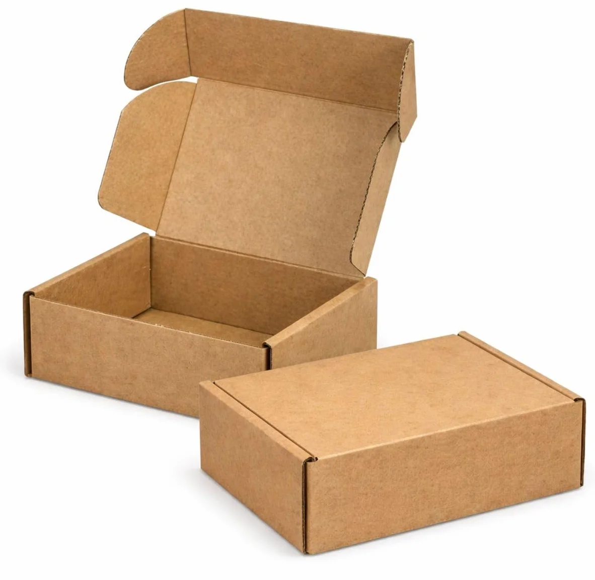 15 Scatole Per Spedizioni- 35x30x20h - Varie Misure -Scatole piatte Automontanti Avana per Ecommerce ideali per trasportare oggetti o indumenti(35x30x20)