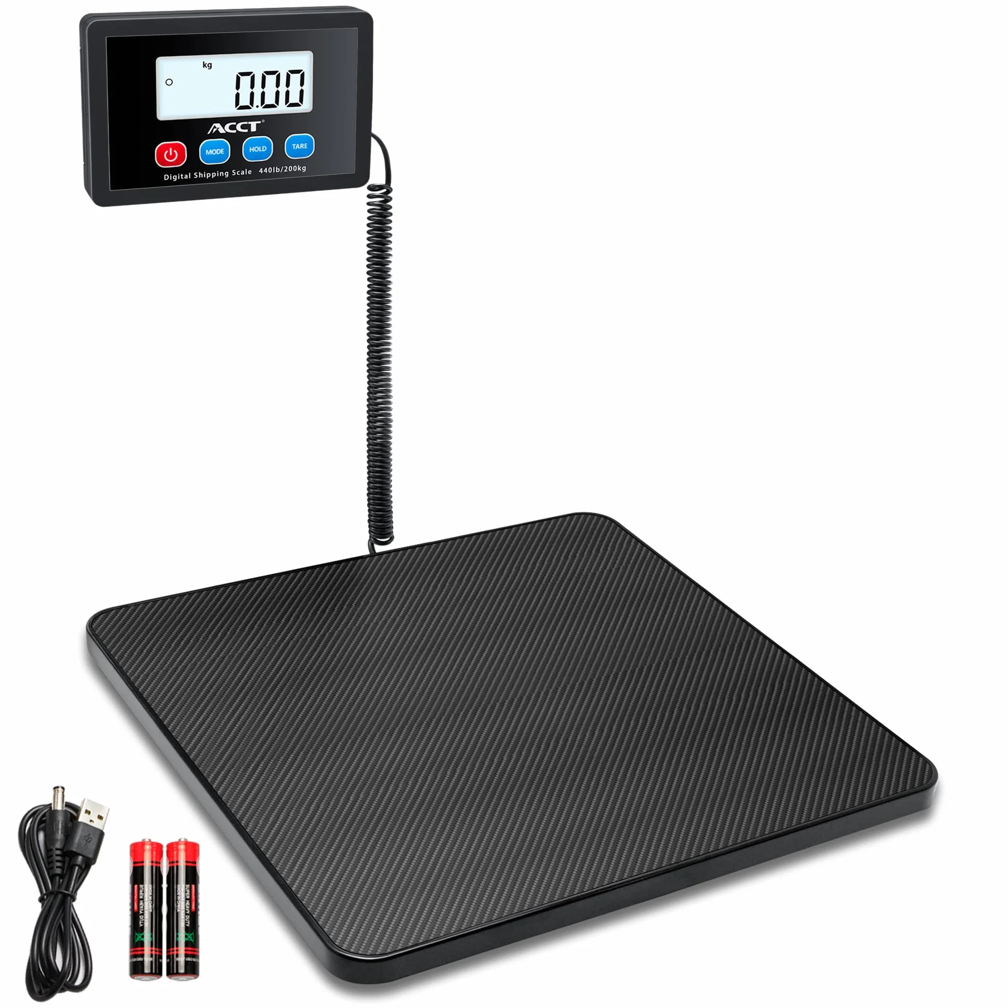 Bilancia postale digitale da 440 lb, con funzione Hold/Tara, spegnimento automatico per pacchetti/piccole imprese/bagagli/ufficio