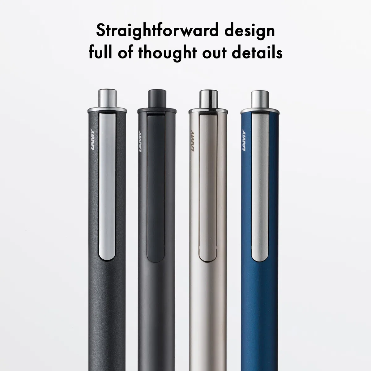 Lamy Set regalo roller swift Palladium - roller con sensazione di scrittura fluida - involucro in metallo con larghezza di tratto B - refill M 66 blue incl. e custodia in vera pelle