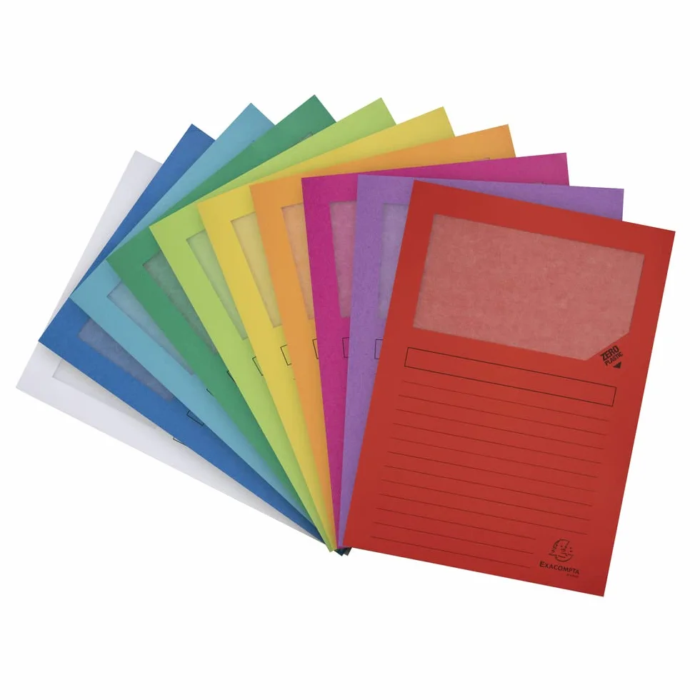 Exacompta 50100E Cartelle a L, 22x31 cm, Multicolore