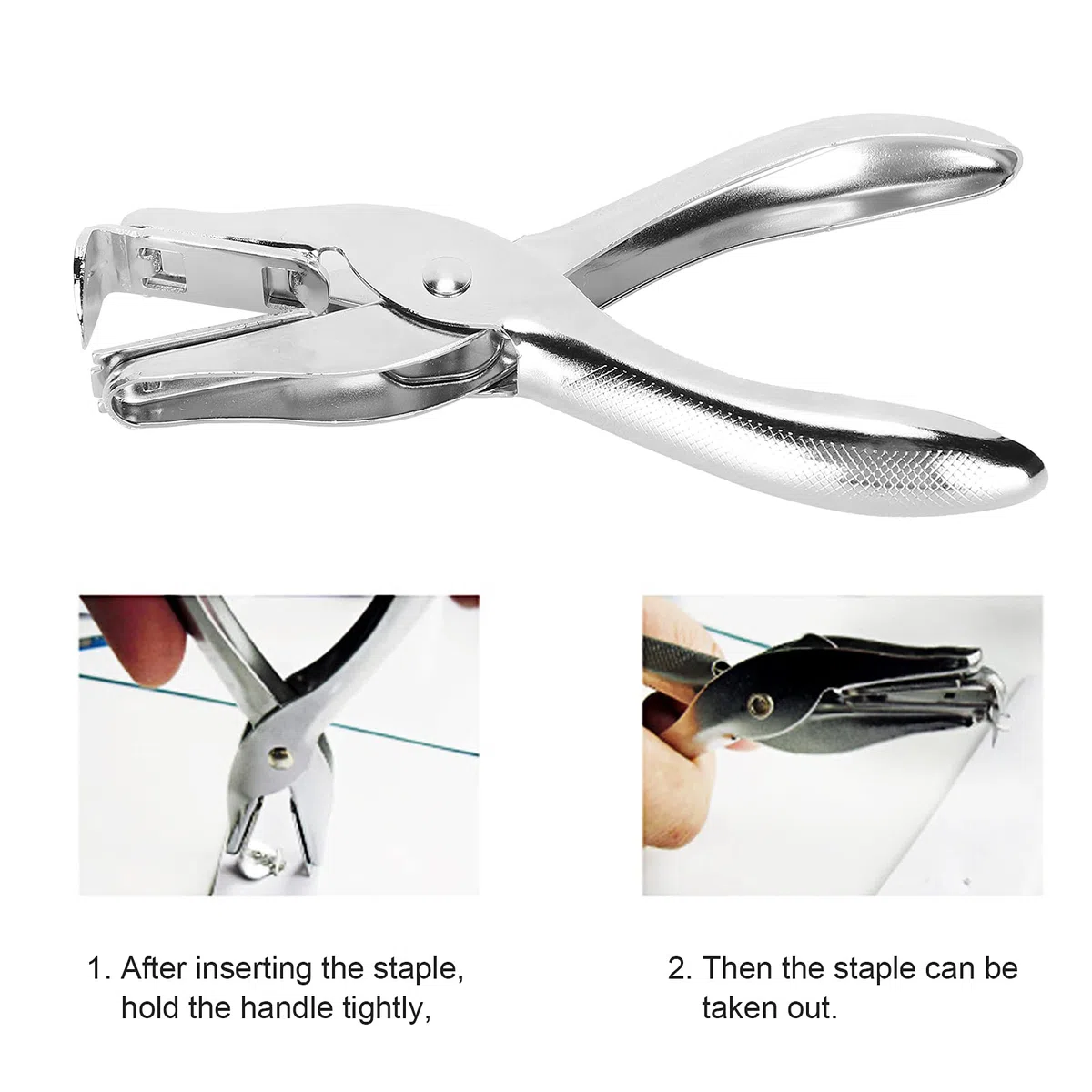 Tissting Estrattore Punti Metallici, Levapunti Universale Antiscivolo Ergonomico in Ferro Rimuovi Graffette con Facilità 20 Pagine Accessorio per Ufficio Scuola
