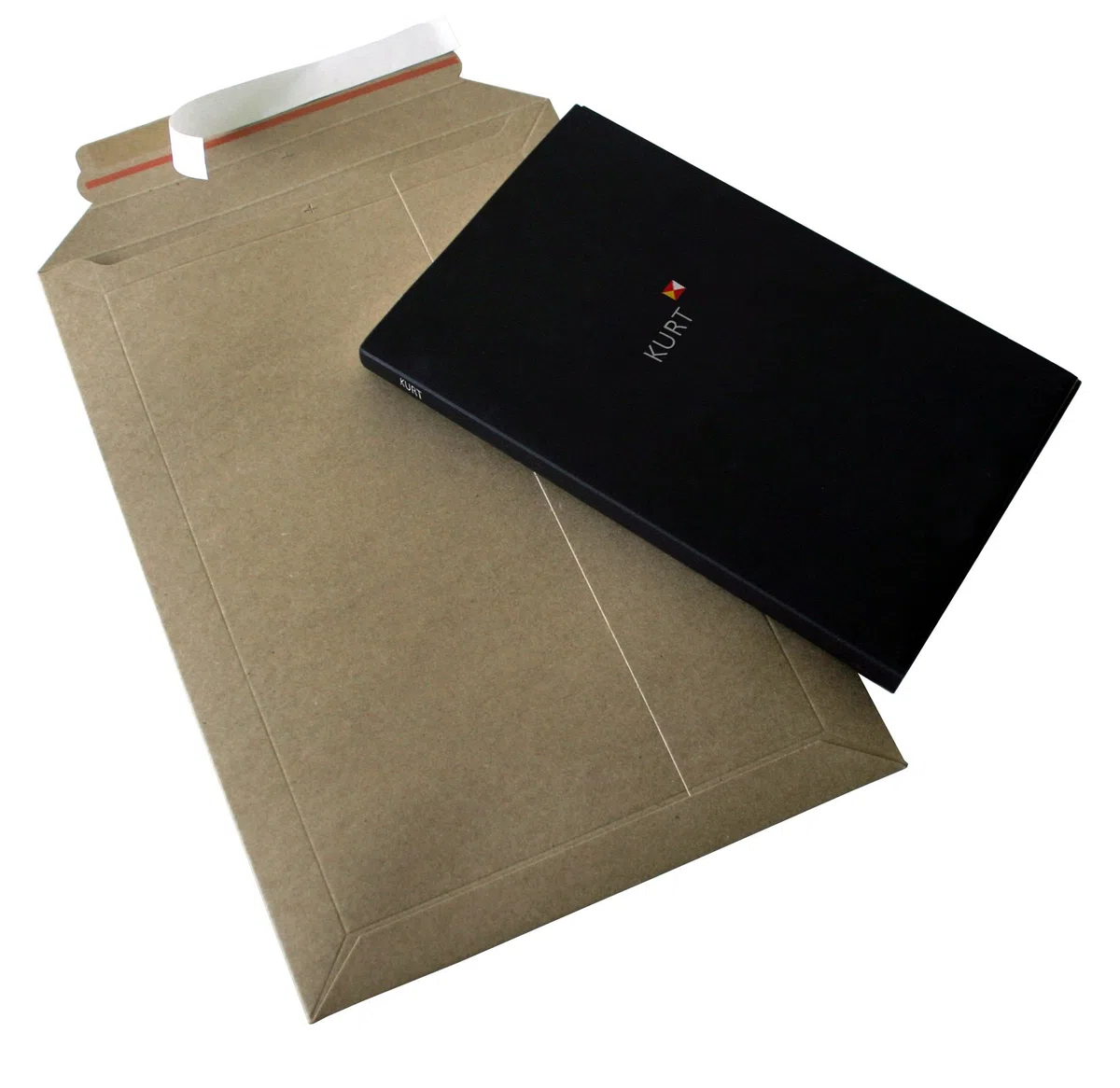 100 buste per spedizioni in cartone, formato DIN A4+, piatte, 353 x 250 mm, 235 x 200 x 50 mm (articolo: PS.204)