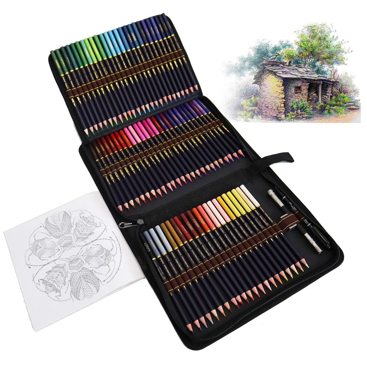 Matite Colorate Professionali, Set di 72 Matite Colorate, Colori a Pastello, Pastelli Professionali da Disegno, per Principianti, Adulti, Ottimo per la Pittura Creativa