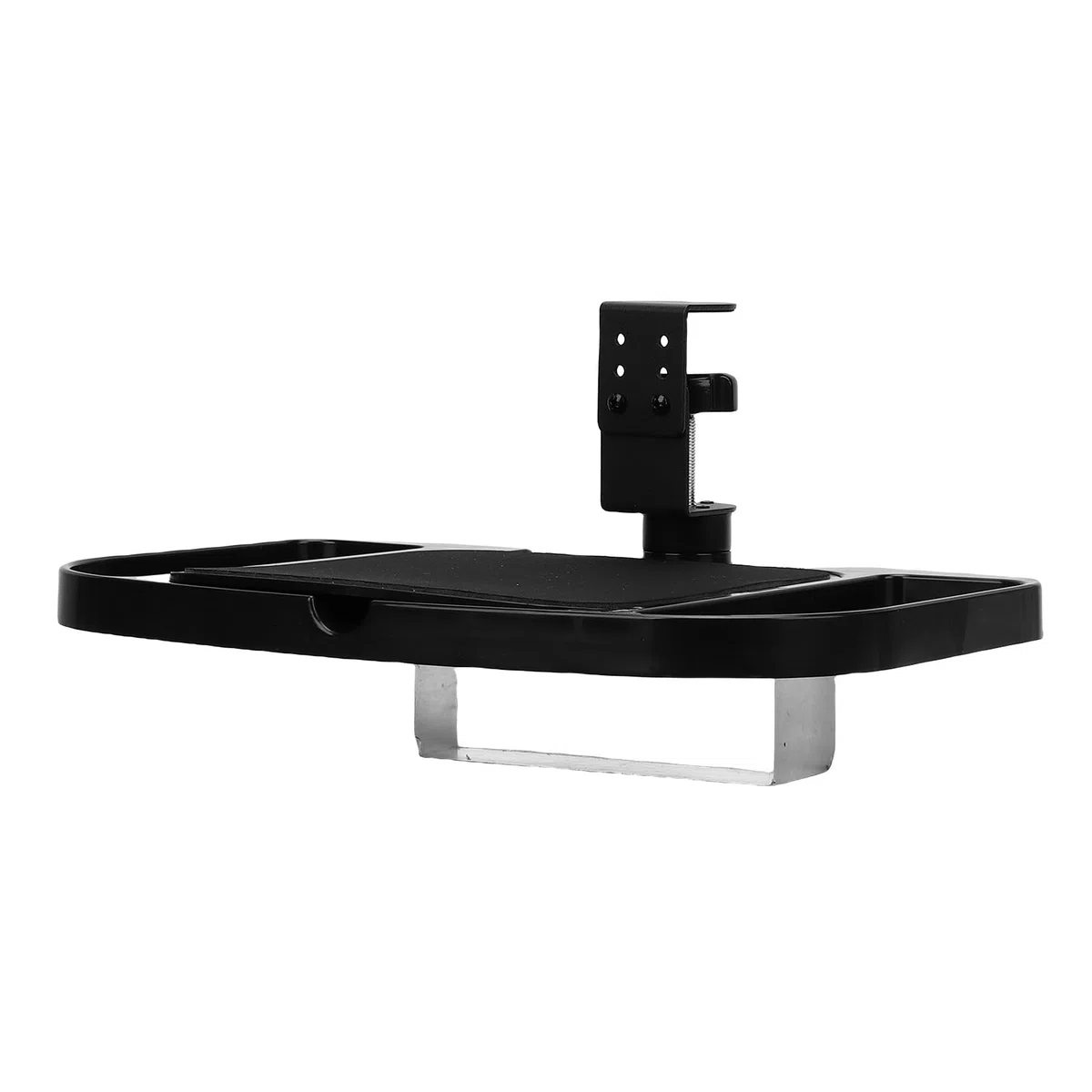Vassoio per mouse sotto la scrivania, morsetto sulla piattaforma, prolunga girevole a 360°, morsetto sulla piattaforma per mouse, supporto per mouse regolabile, vassoio girevole da scrivania, accessor