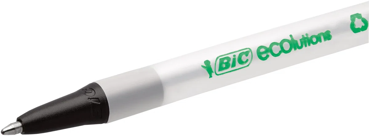 SCATOLA 50 PENNE A SFERA SCATTO ECOlutions NERO 1.0MM BIC