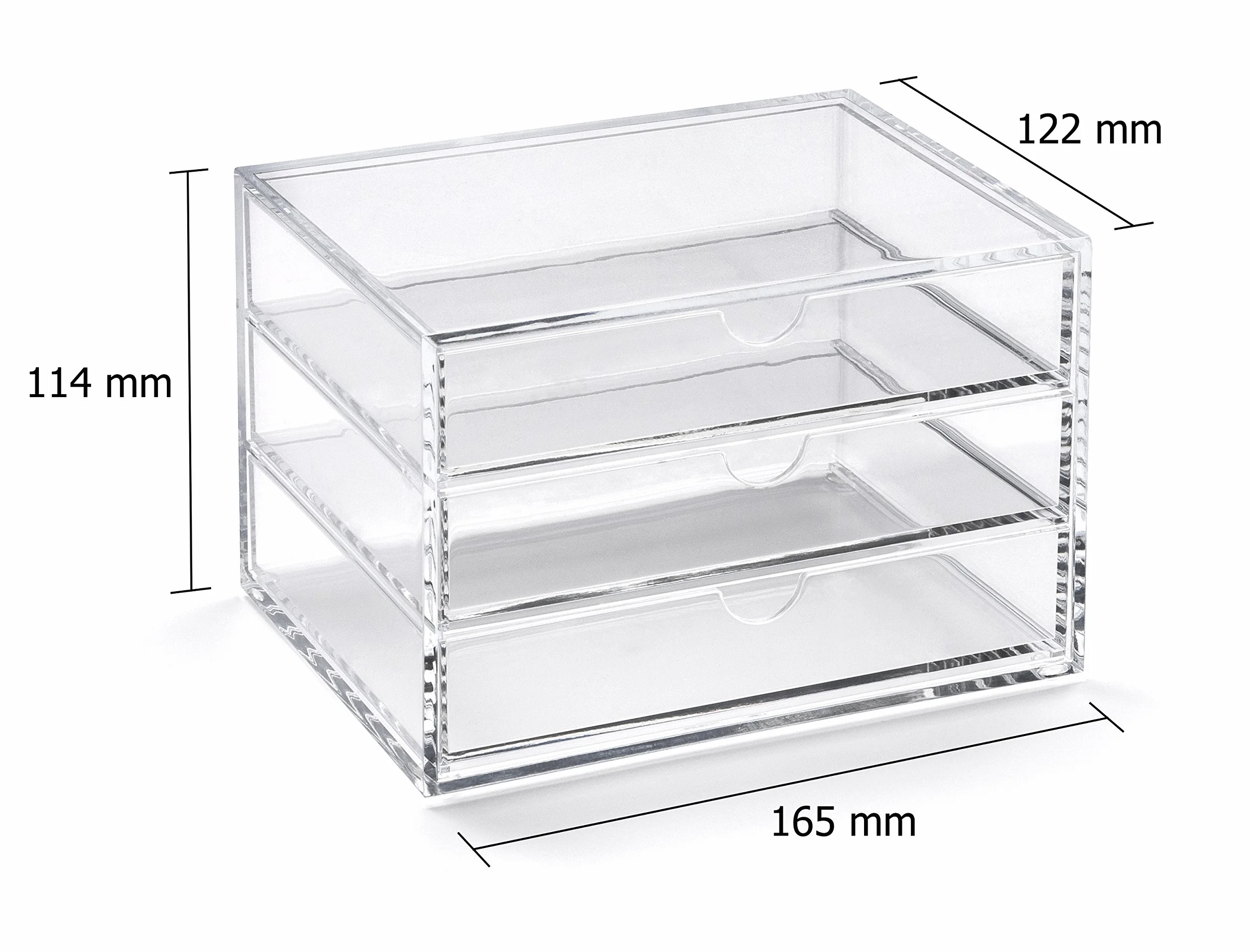 Osco A3276 - Organizador con 3 cajones, acrílico
