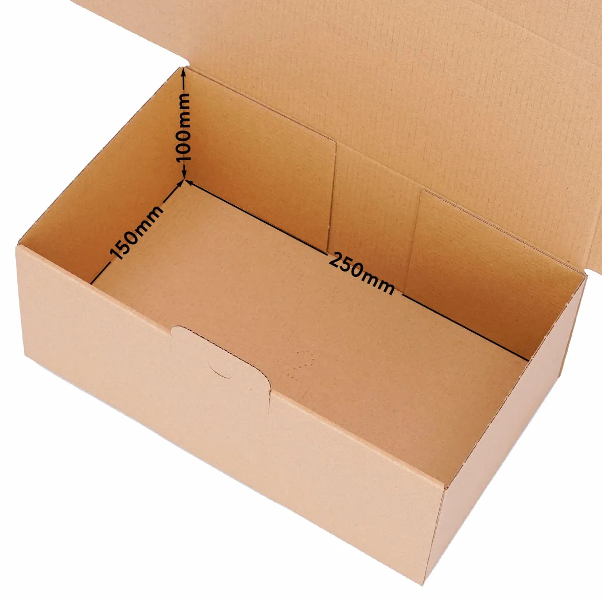 verpacking Scatole pieghevoli 250 x 150 x 100 mm marrone (dimensioni esterne 258 x 158 x 105 mm) WP 30 cartone di spedizione cartone DHL Hermes DPD GLS imballaggio (50 pezzi)