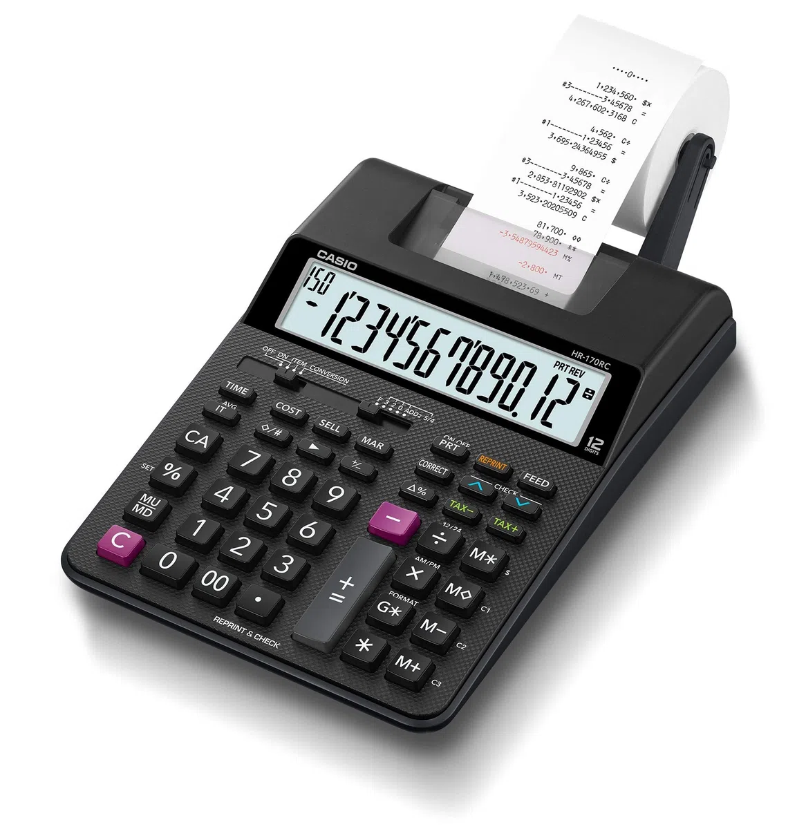 Casio HR-170RC Mini calcolatrice da stampa desktop, piccola