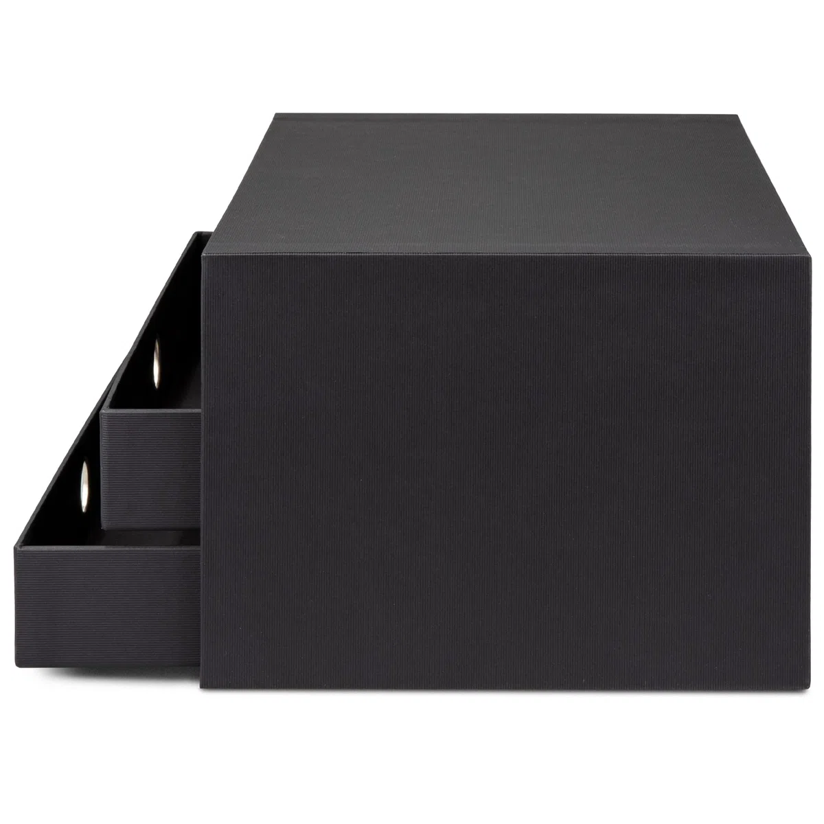 Rössler 1524452703 - S.O.H.O. Scatola a 3 cassetti per DIN A4, con foro per le dita, nero, 343 x 250 x 185 mm, 1 pz.