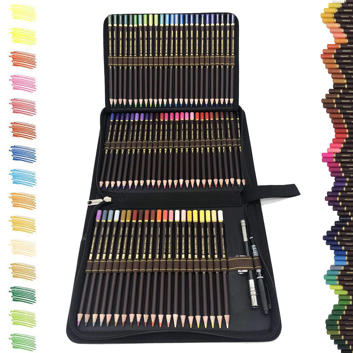 migliori kit da disegno,72 matite Colorate in astuccio portapenne grande capacità- Pastelli Professionali Adulti e Bambini