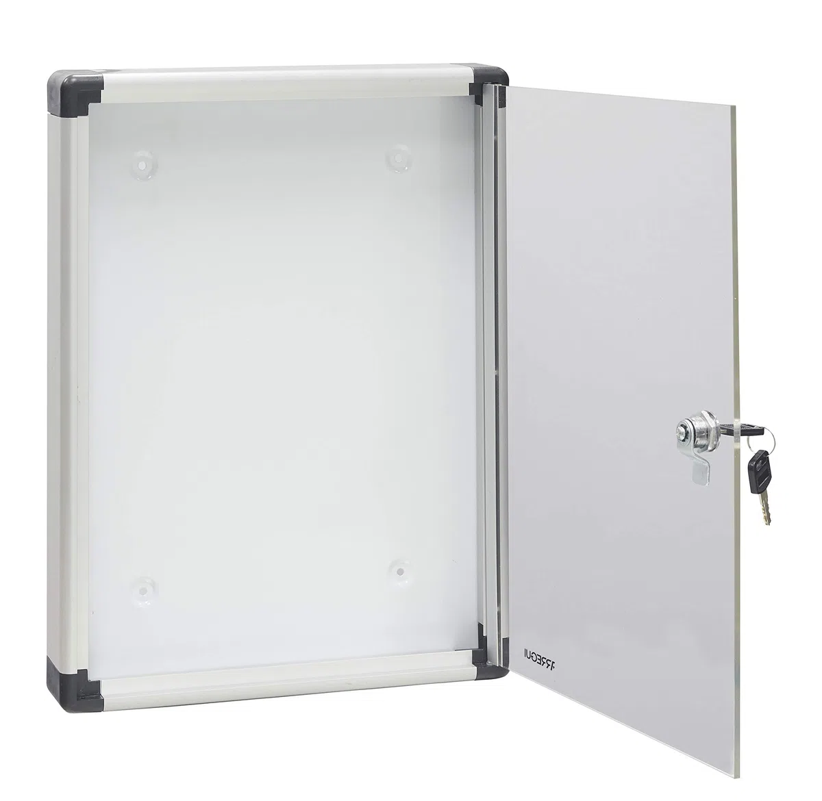 Arregui PAN52 Bacheca porta avvisi/pubblicitá in alluminio e metacrilato con capacità per 1 foglio DIN A4, argento
