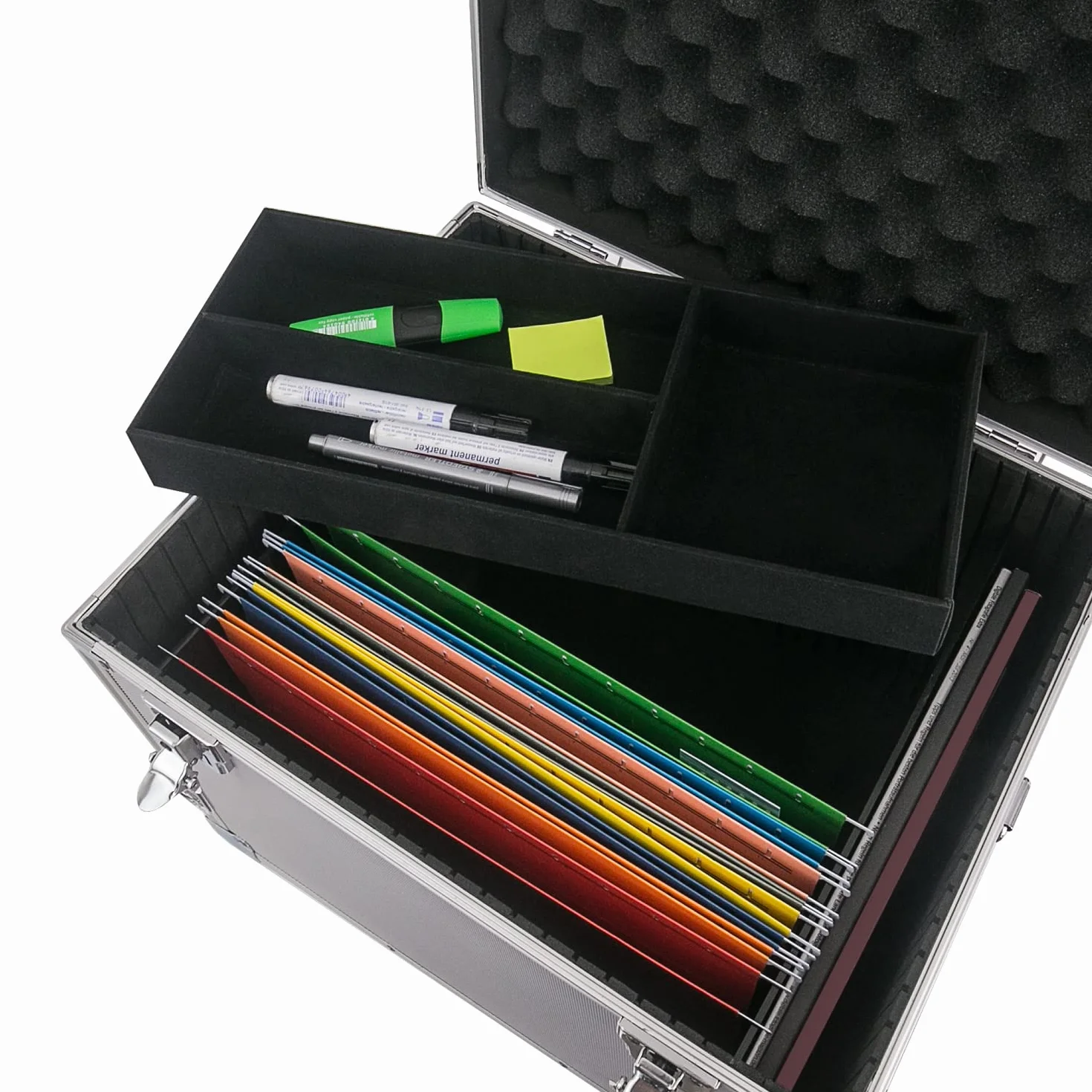 HMF 14812-02 - Cartella sospesa, in alluminio, per cartelle sospese, formato DIN A4, 41 x 33 x 36 cm