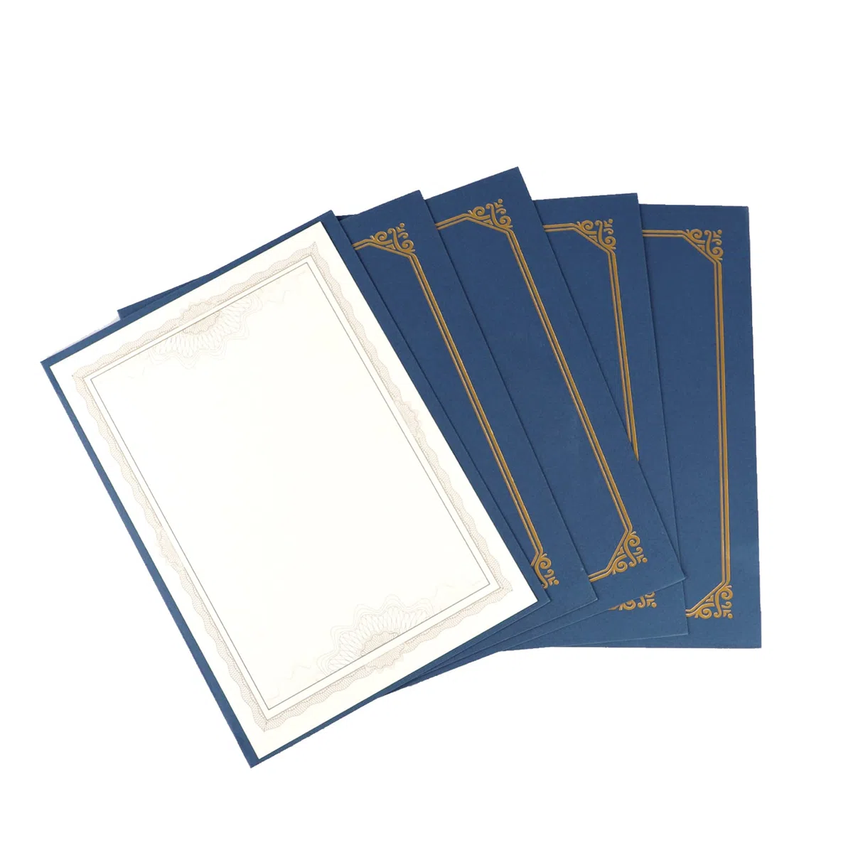 OhMill, Set di 5 copertine per diploma, formato A4, titolare del certificato, 22, 5 x 30, 5 cm, con carta di diploma, portacertificati, per lauree