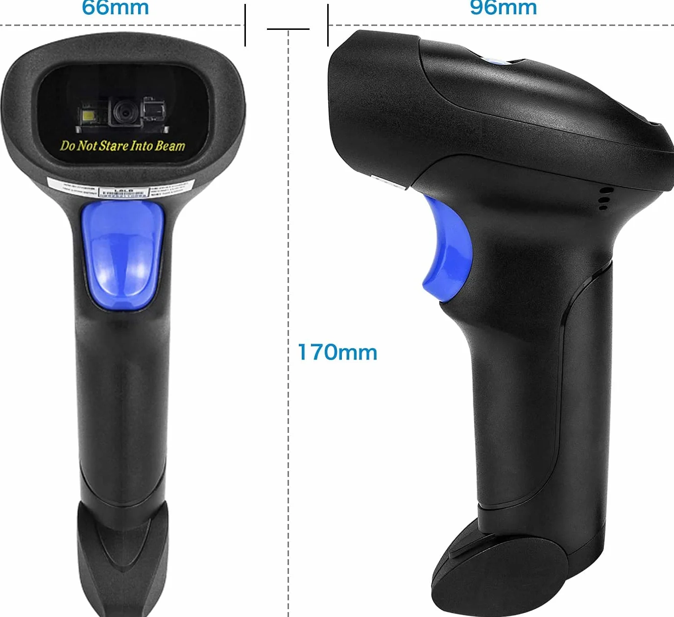 NetumScan Lettore Codici a Barre - Barcode Scanner Wireless Senza Fili 2.4Ghz USB 1D, Compatibile con PC, Legge Codici Riviste Giornali, Supporto Incluso NSL6S