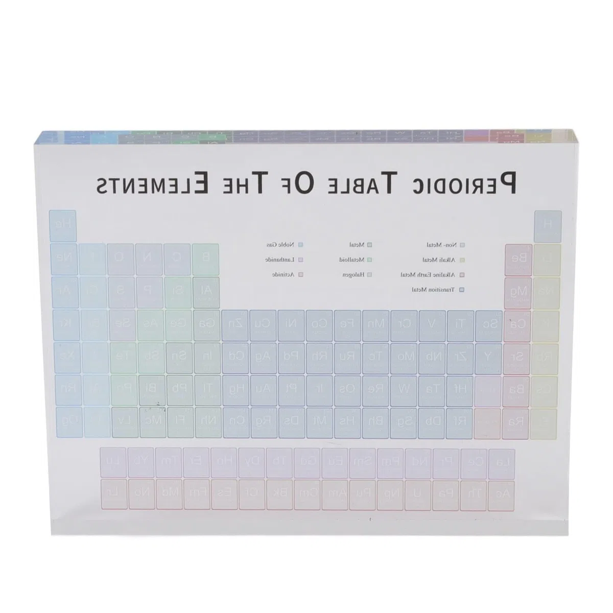 Elementi della Tavola Periodica Attraente Moderno Portatile Acrilico Inodore Tavola Periodica Decor Carino Educativo per la Casa per Il Laboratorio (S)