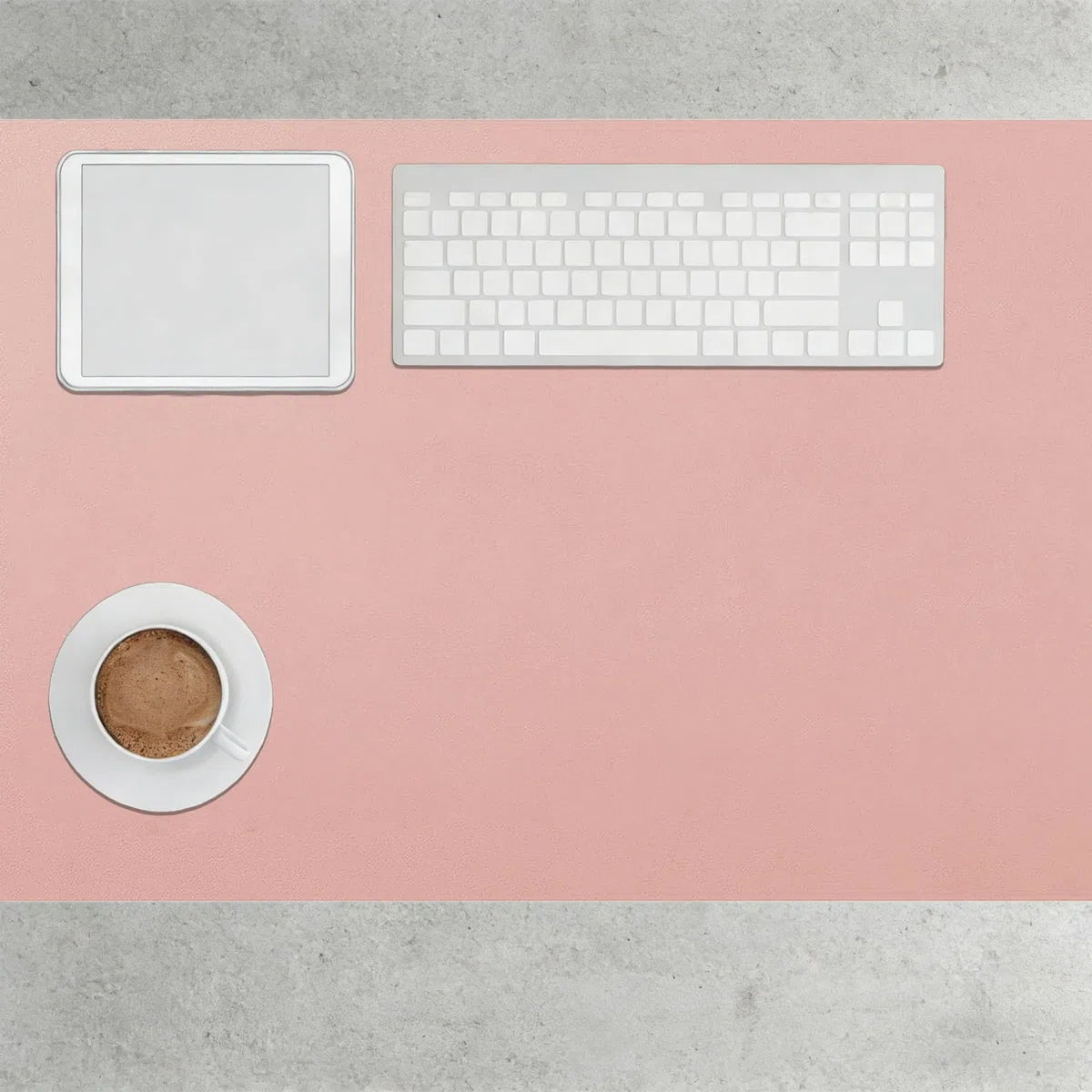 Sottomano Scrivania 50 x 105 cm Antiscivolo Blocco da Scrivania Impermeabile Facile da Pulire per Laptop, Copri, Rosa