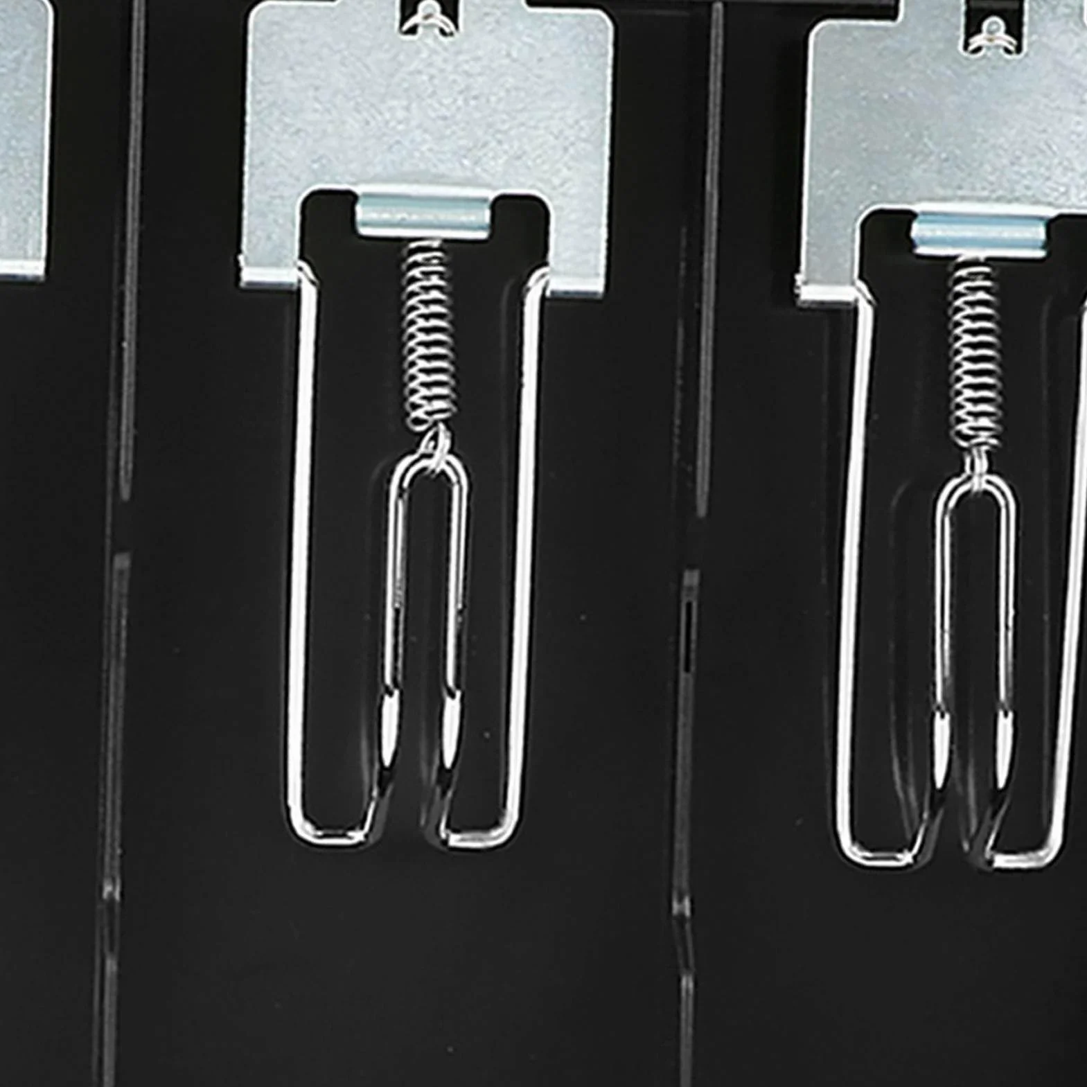 FTVOGUE Registratore di cassa Cassetto di ricambio per vassoio inserto con clip in metallo 4 fatture 3 monete per scatola di immagazzinamento denaro in contanti Petty(01)