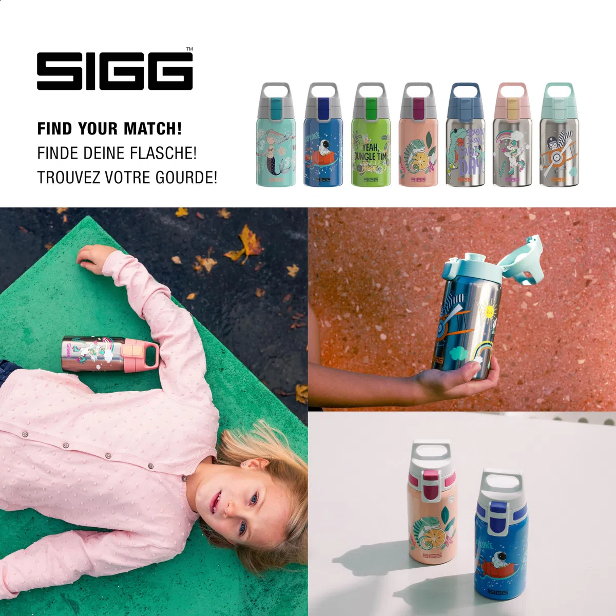 SIGG - Borraccia Bambini In Acciaio Inox - Shield One - Perfetta Per Bevande Gassate - Ermetica - Leggera - Senza BPA - 0,5L
