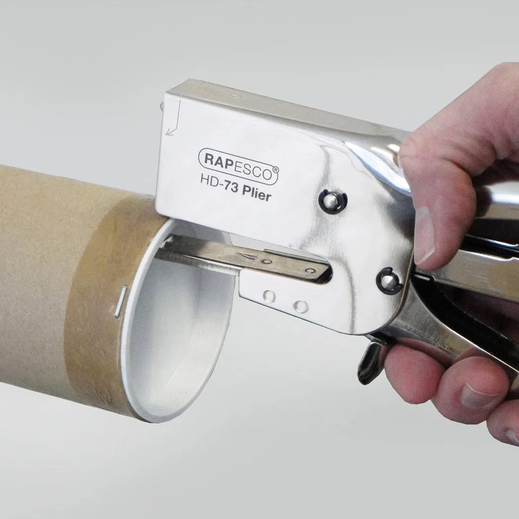Rapesco 1306 Cucitrice a Pinza per Alti Spessori HD-73 e 2000 Punti 73/12 mm, Capacità 70 Fogli, Cromato
