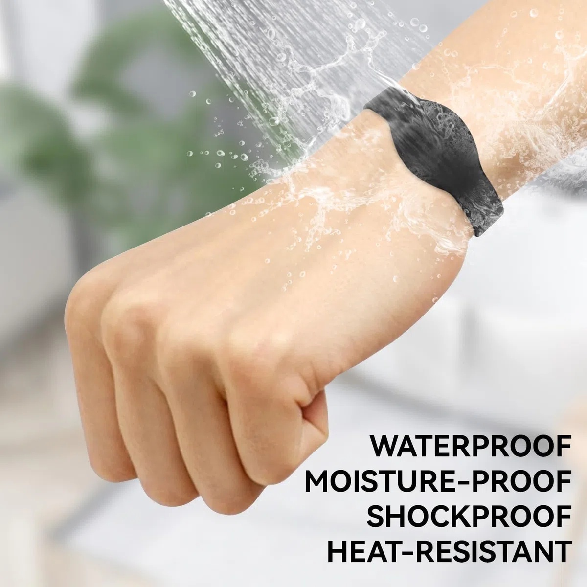 Agatige RFID Wristband, 10 Pezzi 13,56 MHz Carta D'identità Braccialetti in Silicone Scheda IC Impermeabile con Cinturino, Utilizzata per Controllo degli Accessi, Piscina, Sauna(Nero)