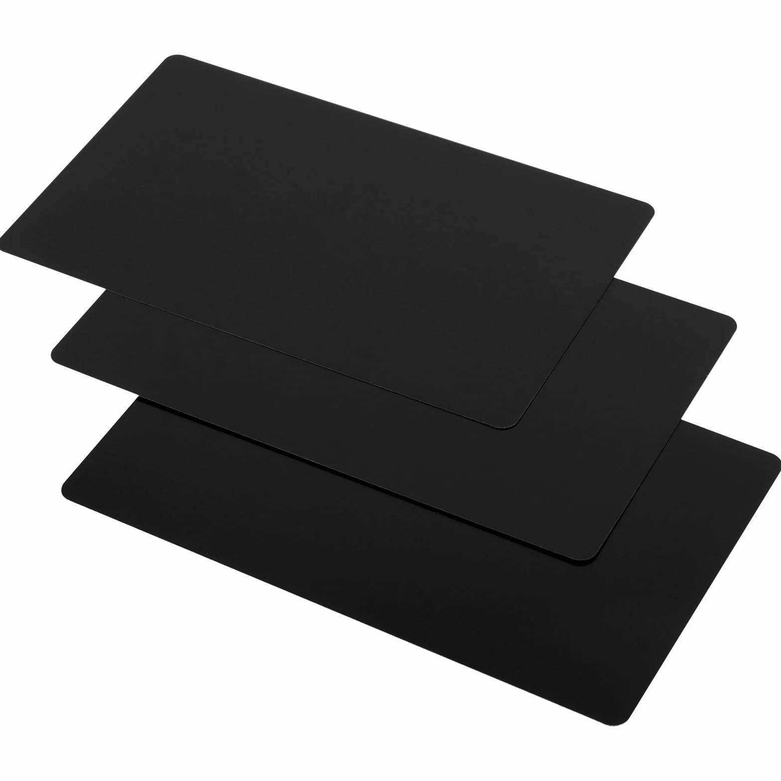 150 biglietti da visita in metallo da 0,21 mm, colore nero, con incisione a laser, in alluminio, per incisione, per casa, ufficio, clienti, fai da te, 86 x 54 mm, 3,4 x 2,13 pollici