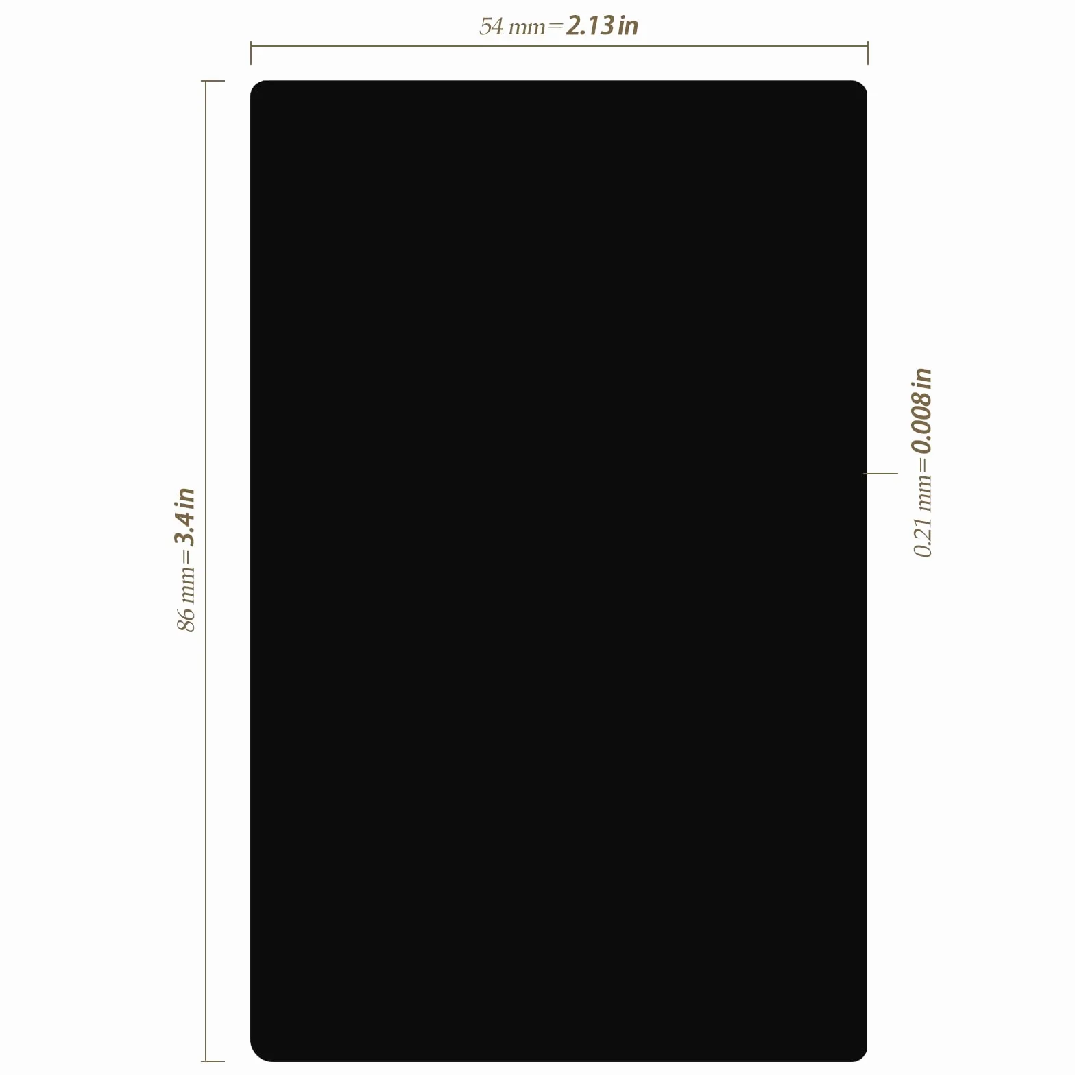 150 biglietti da visita in metallo da 0,21 mm, colore nero, con incisione a laser, in alluminio, per incisione, per casa, ufficio, clienti, fai da te, 86 x 54 mm, 3,4 x 2,13 pollici
