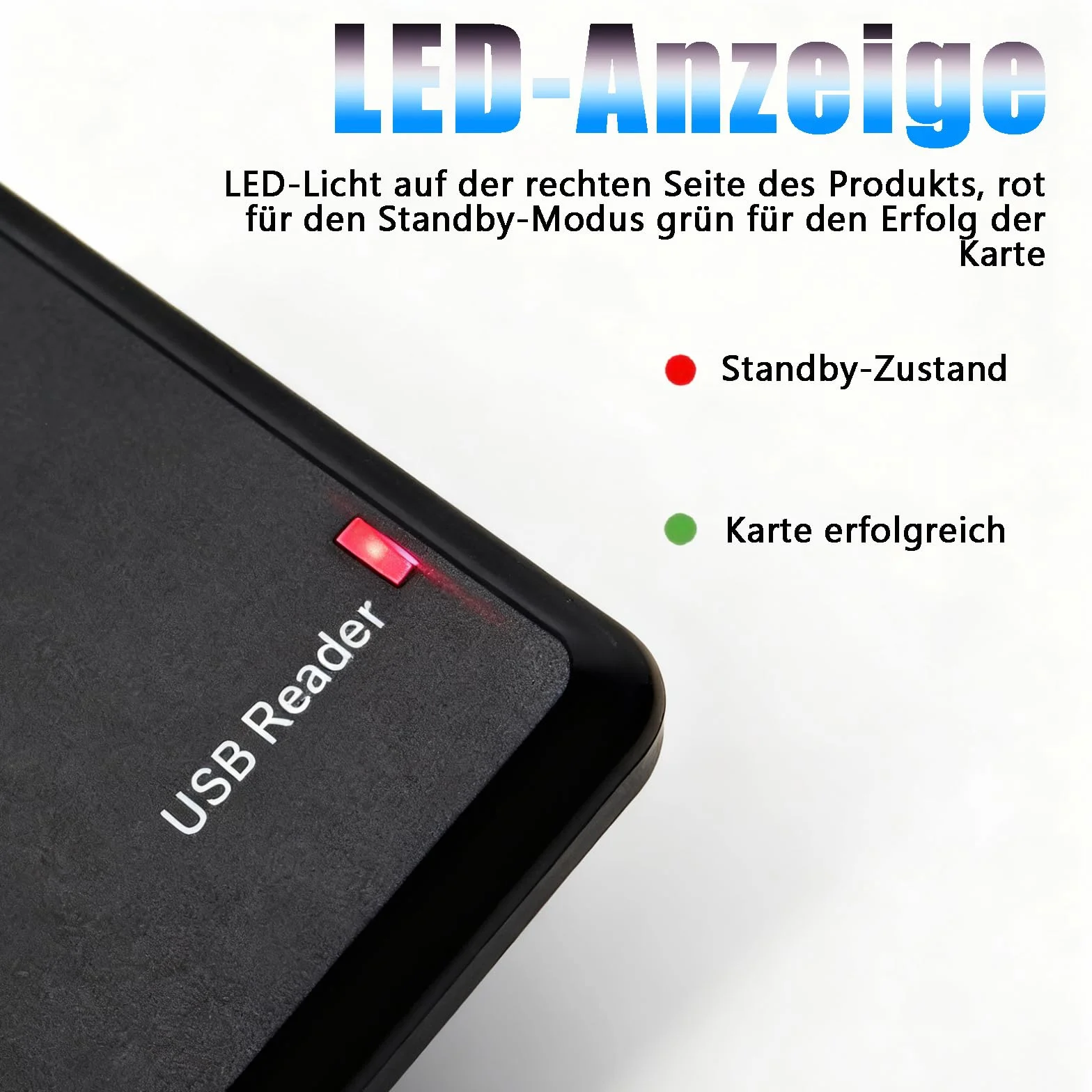 Lettore di schede RFID IC da 13,56 MHz, senza contatto, S50 S70, un lettore di schede con display a LED/cicalino, USB 13,56 MHz, senza contatto, protocollo IC 14443A