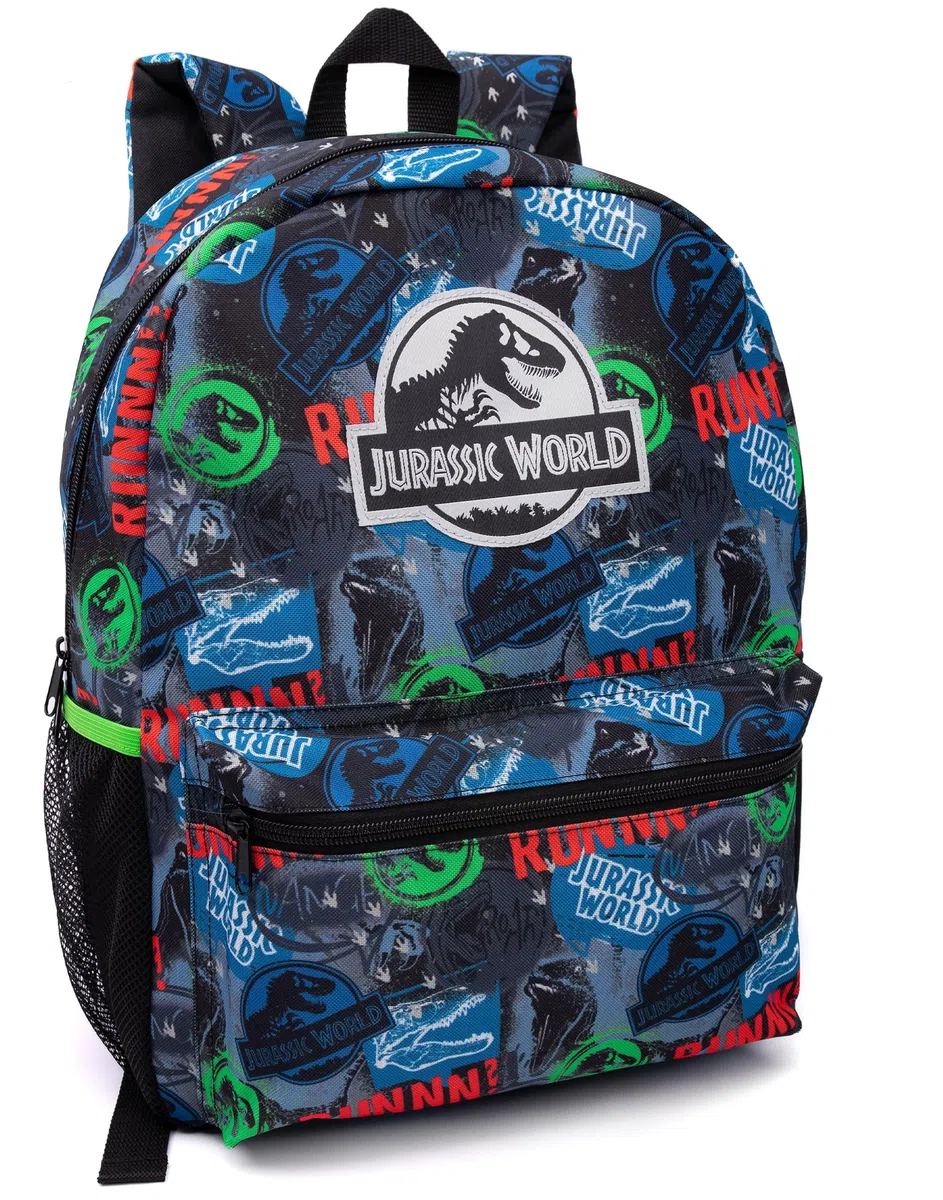 Jurassic World Backpack Set Bambini 4 Pezzi Scolastica Scatola Di Pranzo