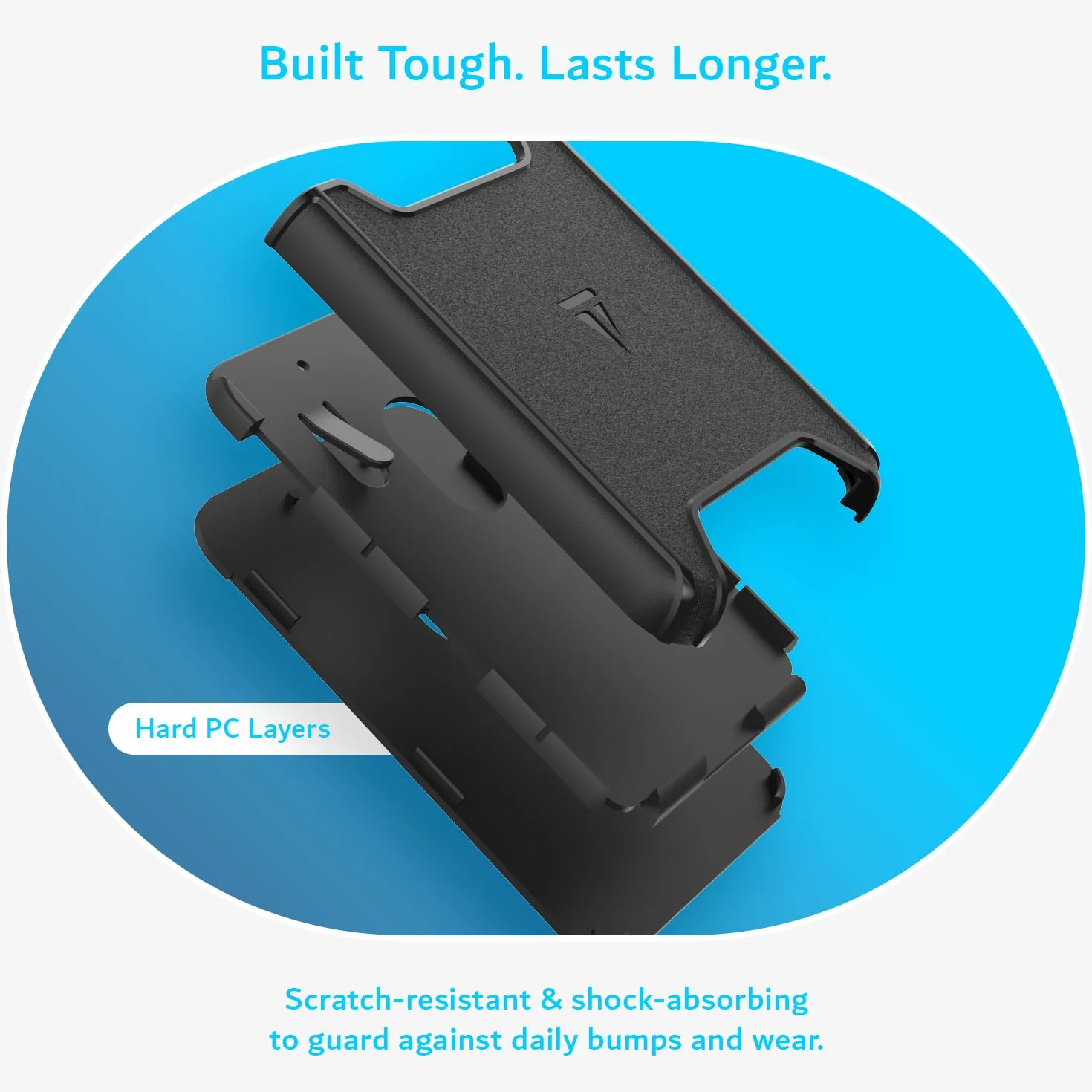 TUDIA Supporto magnetico Compatibile con PLAUD Note AI Voice Recorder Cover - Custodia protettiva rigida in PC sottile con forte attacco magnetico (Nero)