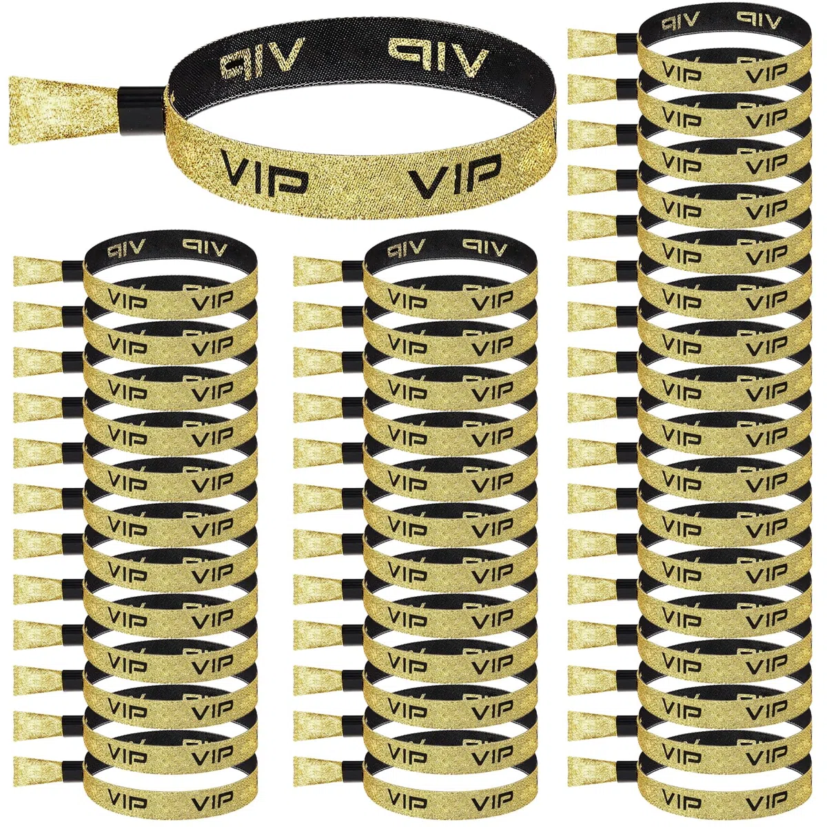 70 PCS Braccialetti VIP in Tessuto,Cinturini da Polso VIP d'Ingresso,Fasce VIP per Eventi,Festival Braccialetti,VIP Braccialetti Ingress Braccialetti Identificativi per Concerti Attività Feste