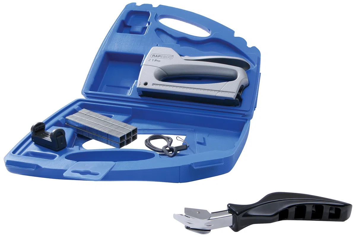 Rapesco 0930 Z T-Pro Fissatrice Manuale con 4000 Punti e Levapunti, Metallizzato