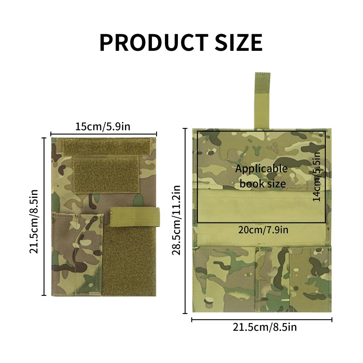 Tattica per attività all'aperto, copertina militare, porta carte di credito, impermeabile, taccuino tattico dell'esercito, Mimetico, Universal, Classico